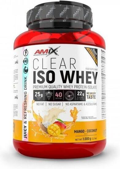 Clear iso whey - 1kg Mangue et noix de coco de Amix Nutrition