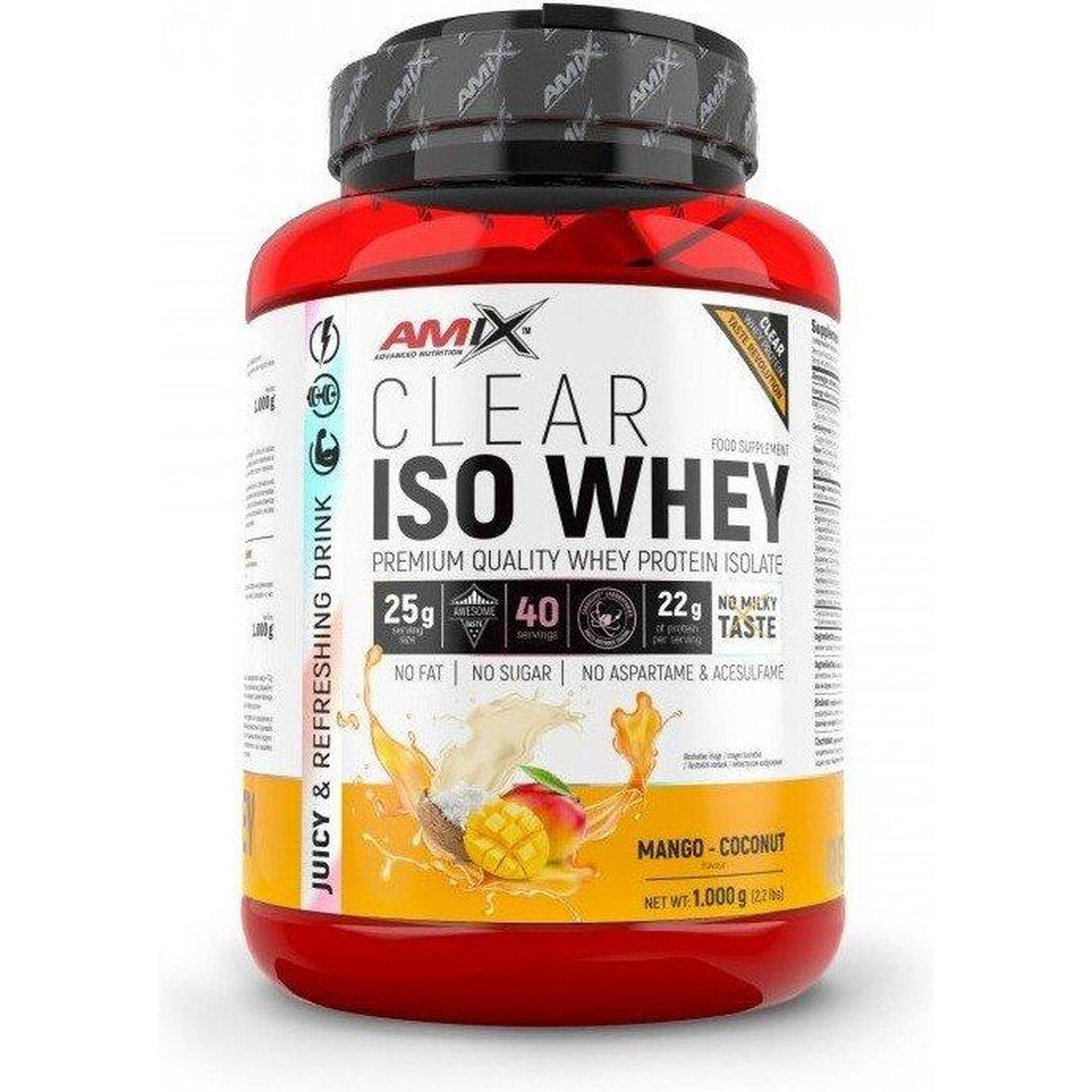 Clear iso whey - 1kg Manga e coco da Amix Nutrition Exclusivo Online                   2 cores disponíveis
 64,55€  Preço por quantidade 64,55€kg AMIX Clear iso whey - 1kg Manga e coco da Amix NutritionVendido e expedido por: NutriCorelam    