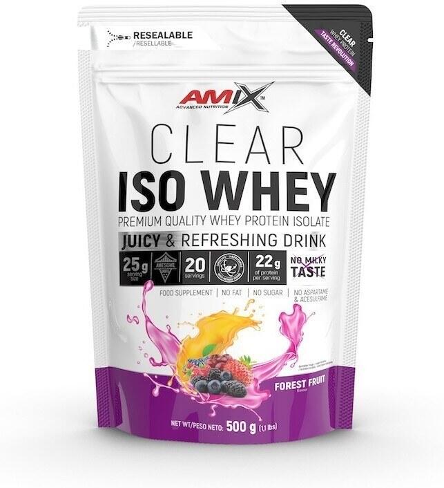 AMIX Clear iso whey - 500g Frutas do Bosque da Amix Nutrition