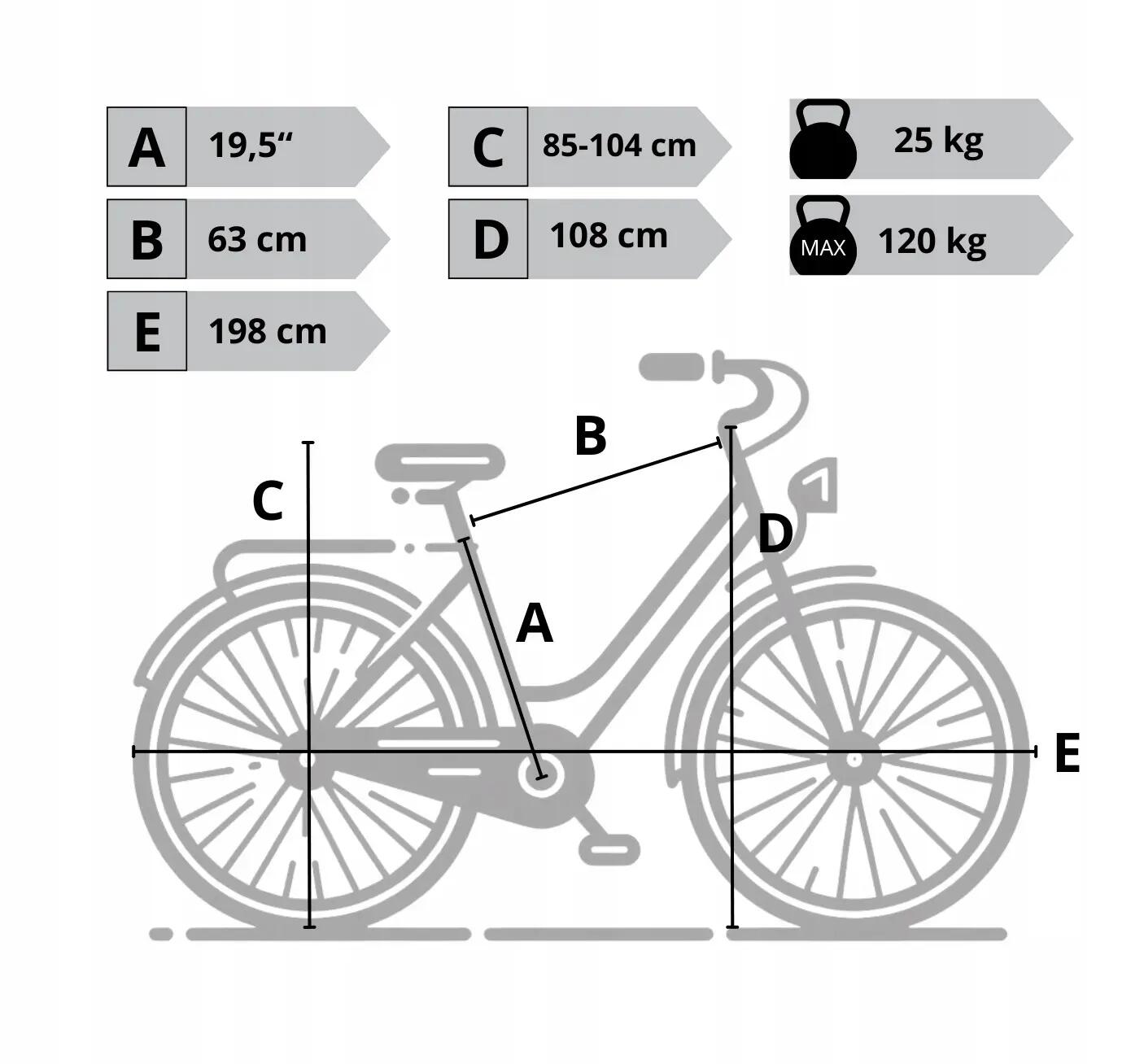 Rower elektryczny miejski Zundapp biały rama 19 cali 4/4