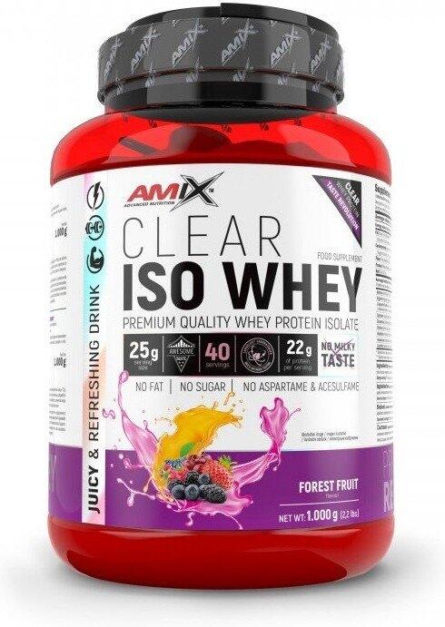 AMIX Clear iso whey - 1kg Frutas do Bosque da Amix Nutrition