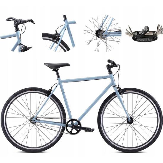 Rower miejski ostre koło Fuji Declaration