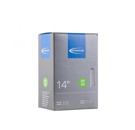 Schwalbe Fahrradschlauch AV2C Light 14", passend für 32/40-254, mit AV-Ventil...