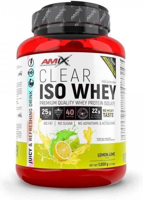 Czysta serwatka Iso - 1 kg cytrynowo-limonkowa Amix Nutrition