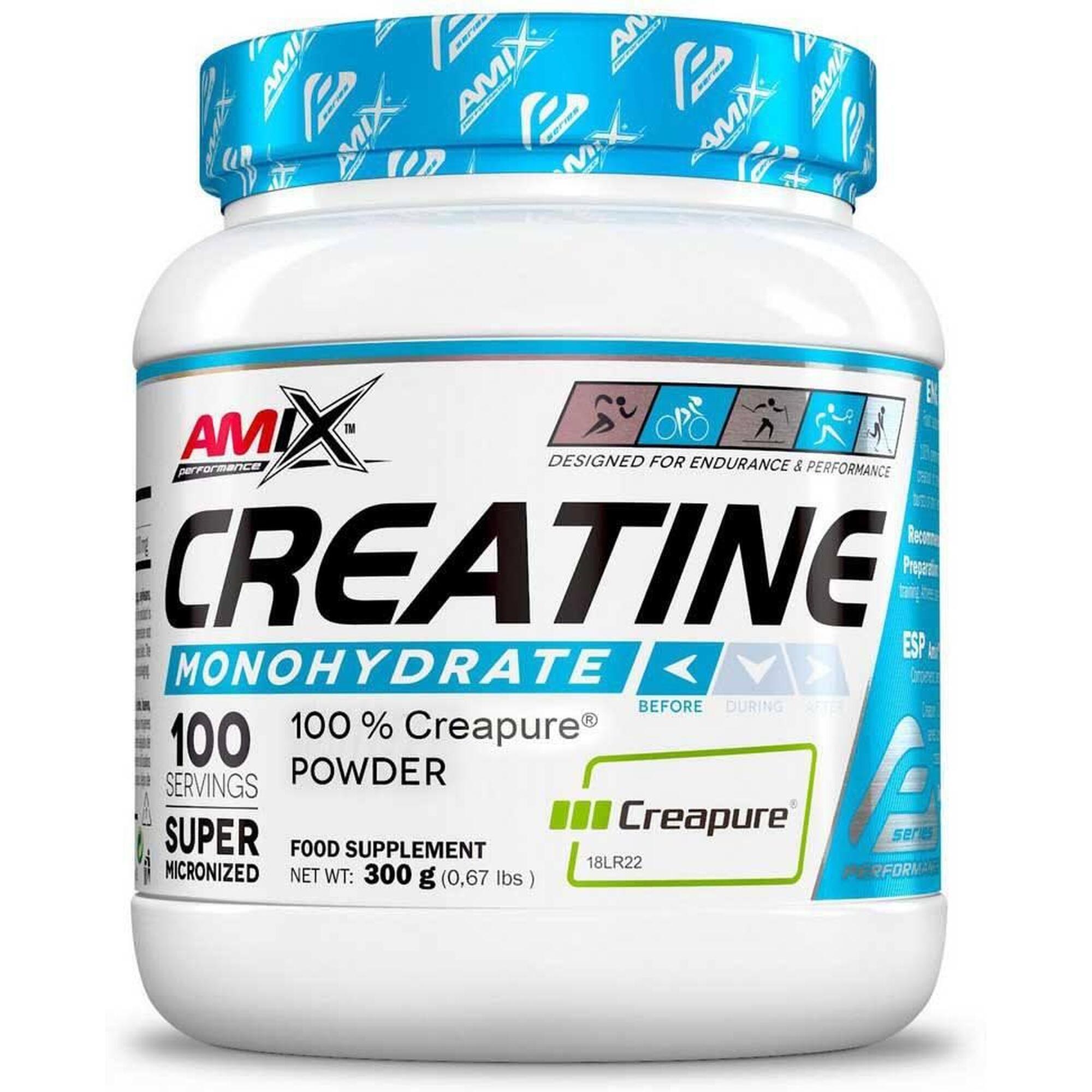 Creatine monohydrate - 300g de Amix Performance Exclusivo Online      33,90€  Preço por quantidade 113,00€kg AMIX Creatine monohydrate - 300g de Amix PerformanceVendido e expedido por: Masmusculo    