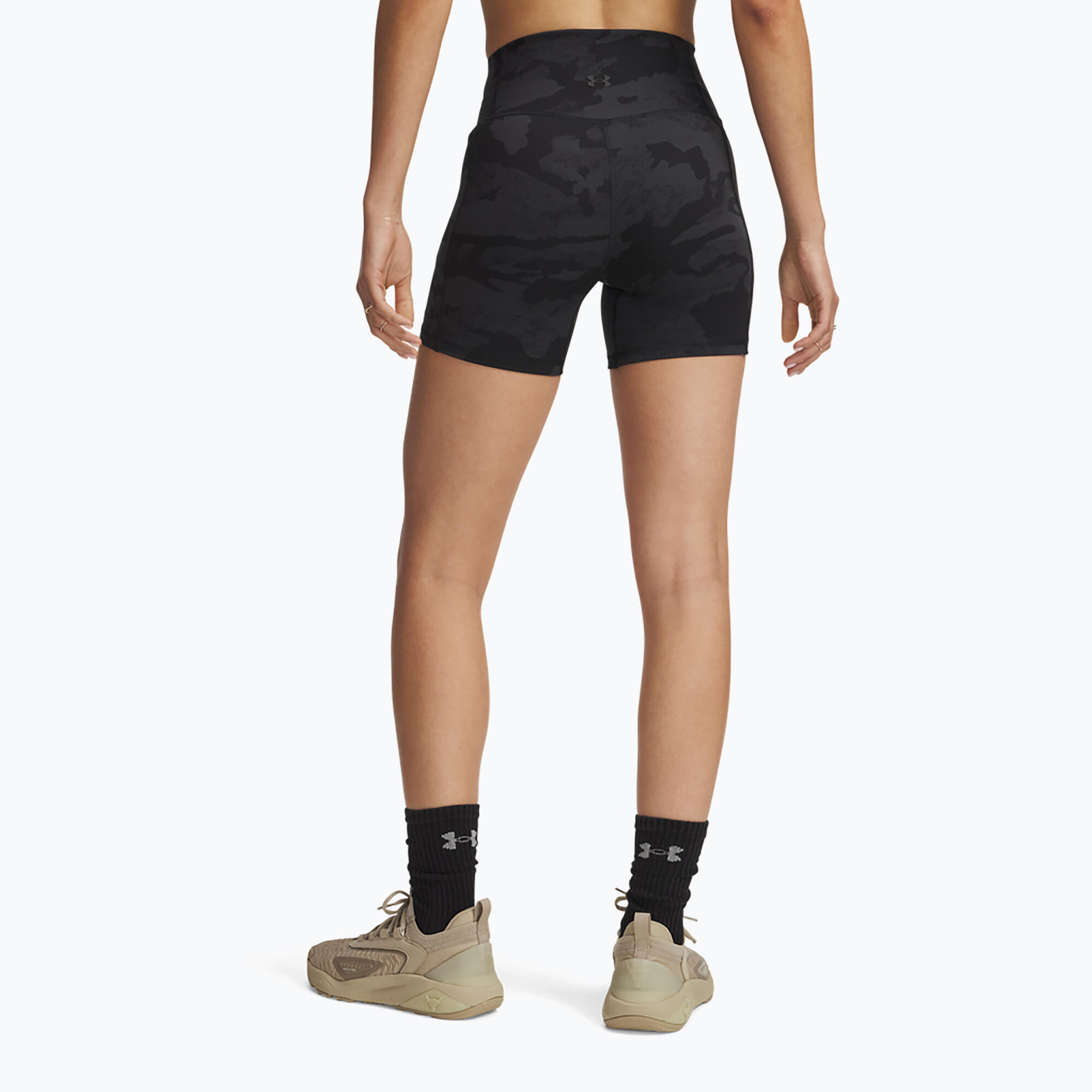 Short d'entraînement Under Armour Project Rock Middy pour femme 3/4