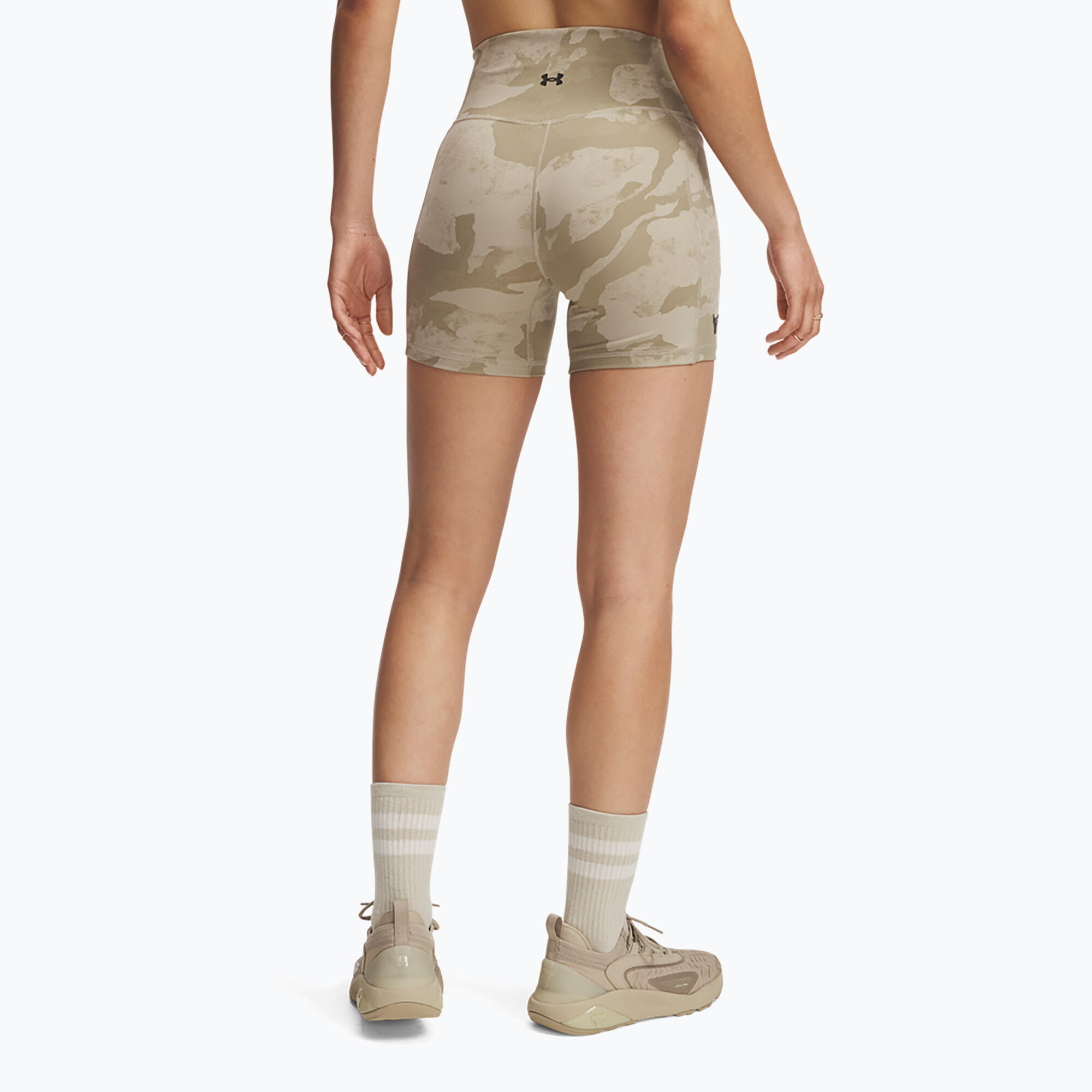 Short d'entraînement Under Armour Project Rock Middy pour femme 3/4