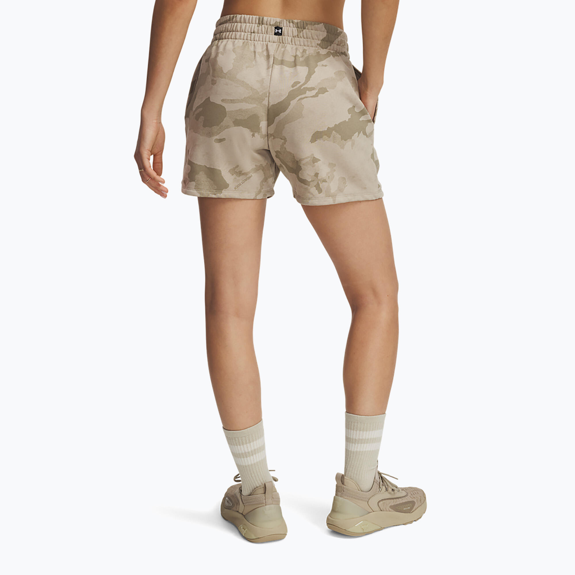 Short Under Armour Project Rock Terry pour femme 3/4