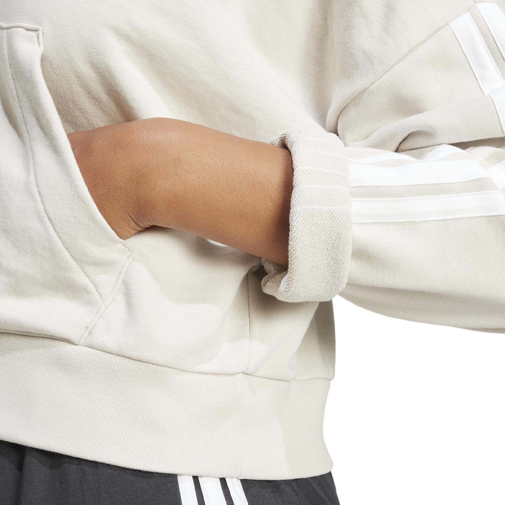 Essentials 3-Streifen French Terry Quarter-Zip Hoodie 6/6