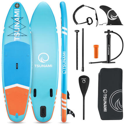 Planche de Stand Up Paddle Gonflable 320cm Maniable TSUNAMI Multicolore