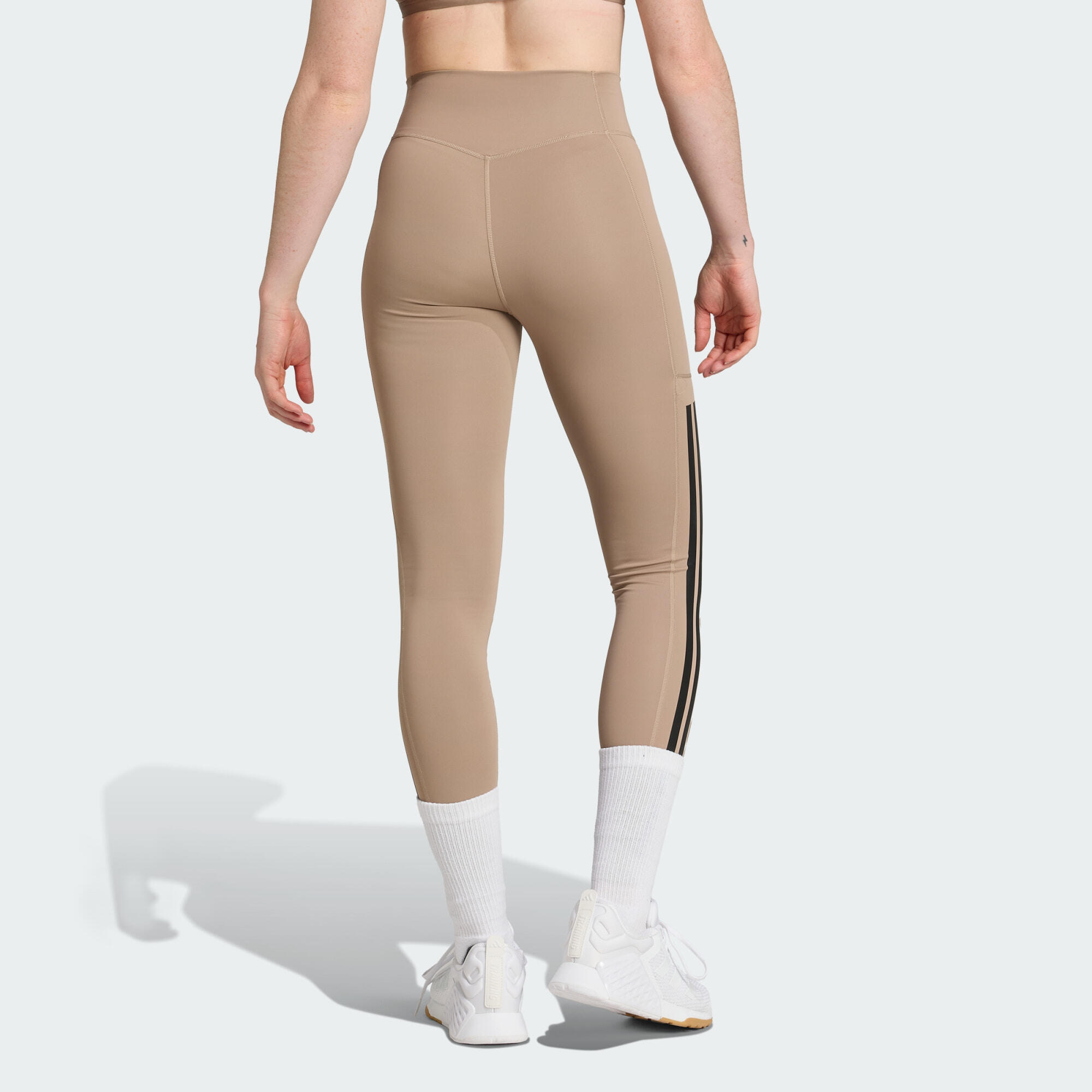 Optime 3-Stripes Full-Length Leggings 3/5
