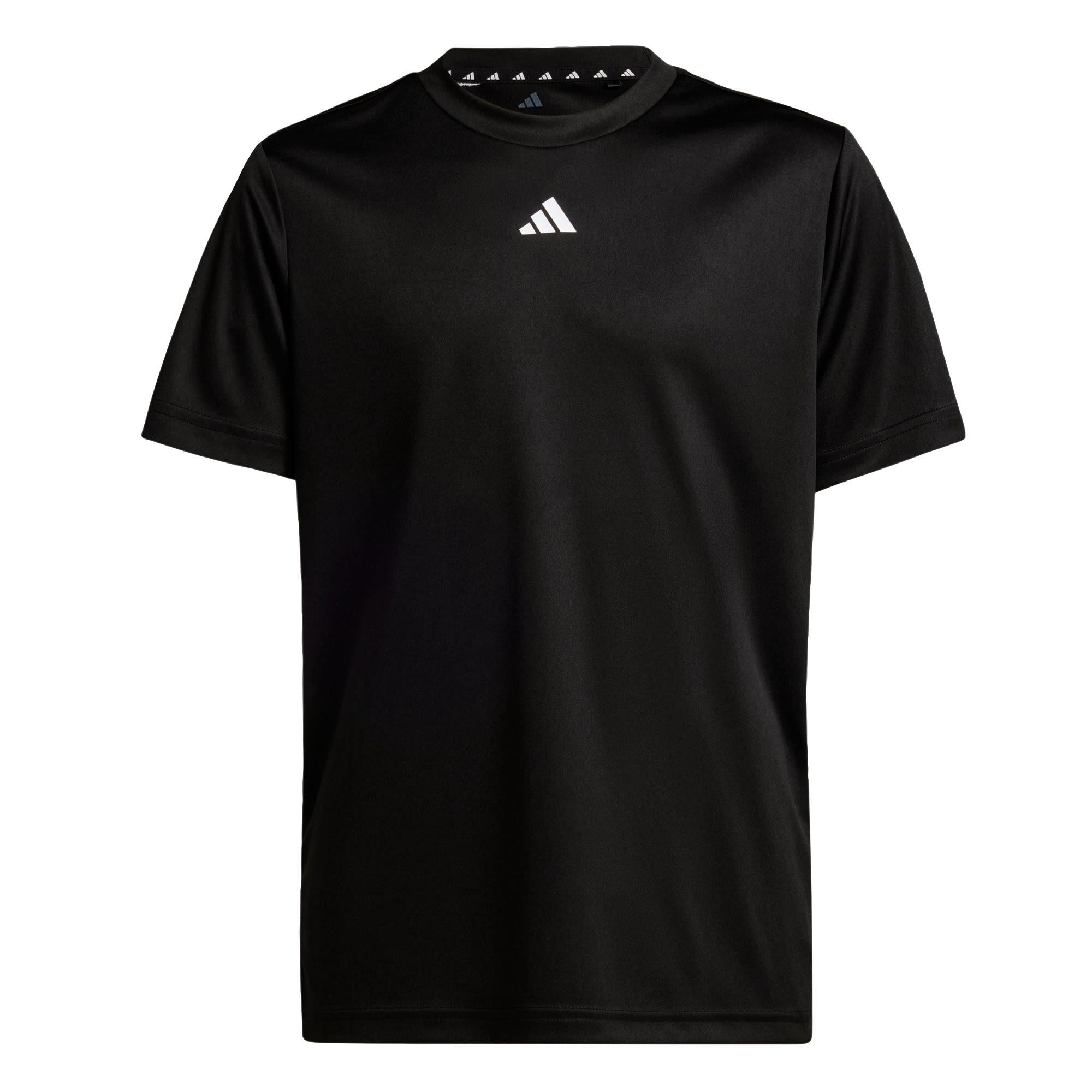 Adidas - T-shirt Coupe Standard À Logo Train Essentials Enfants - T-shirt Manches Courtes - Blanc|noir -  4 À 6 Ans - Decathlon