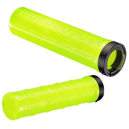 Supacaz Néon Vert Grizips Poignée Lock-On VTT-Vélo tout-32 mm