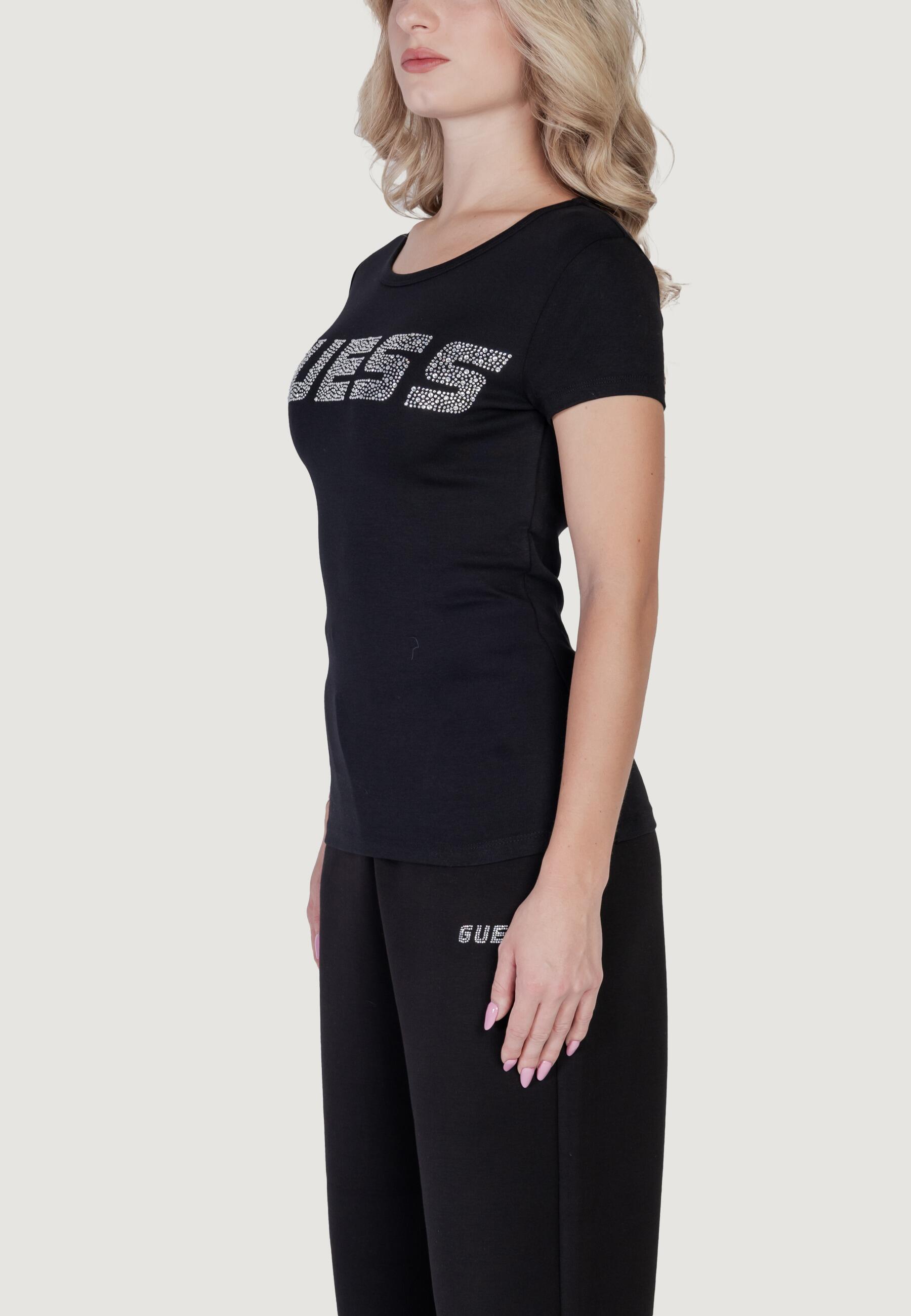 t-shirt crop top KIARA SS FEMME NOIR 3/5