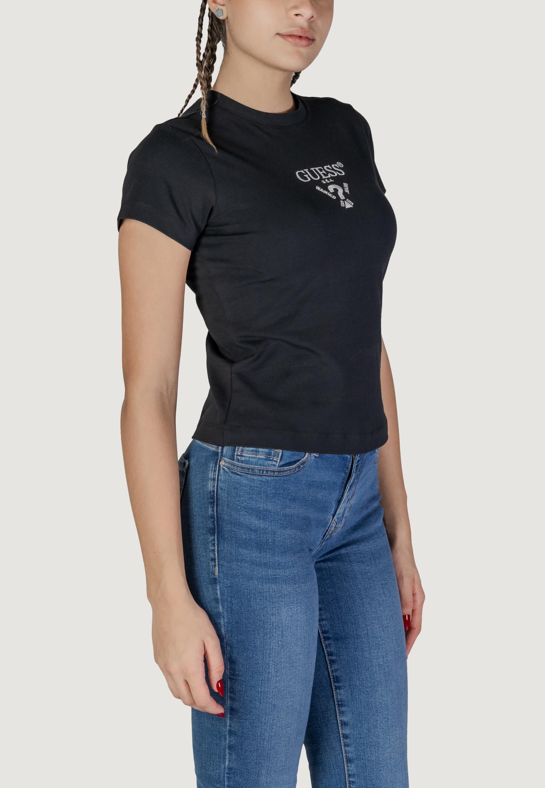 t-shirt crop top COLETTE SS TEE FEMME NOIR 2/5