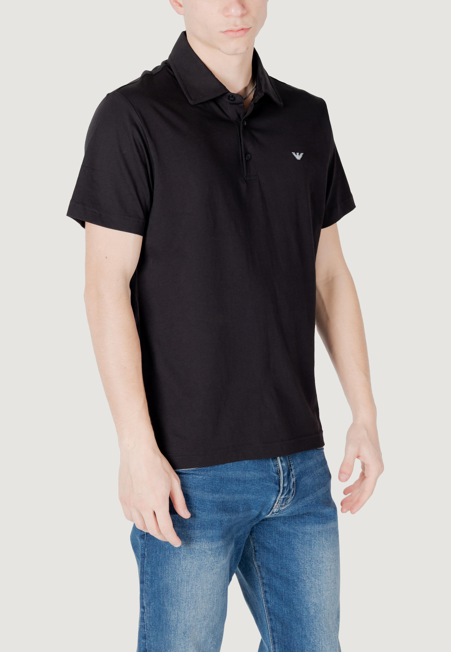 Polo maniche corte Uomo Swimwear Nero 3/5