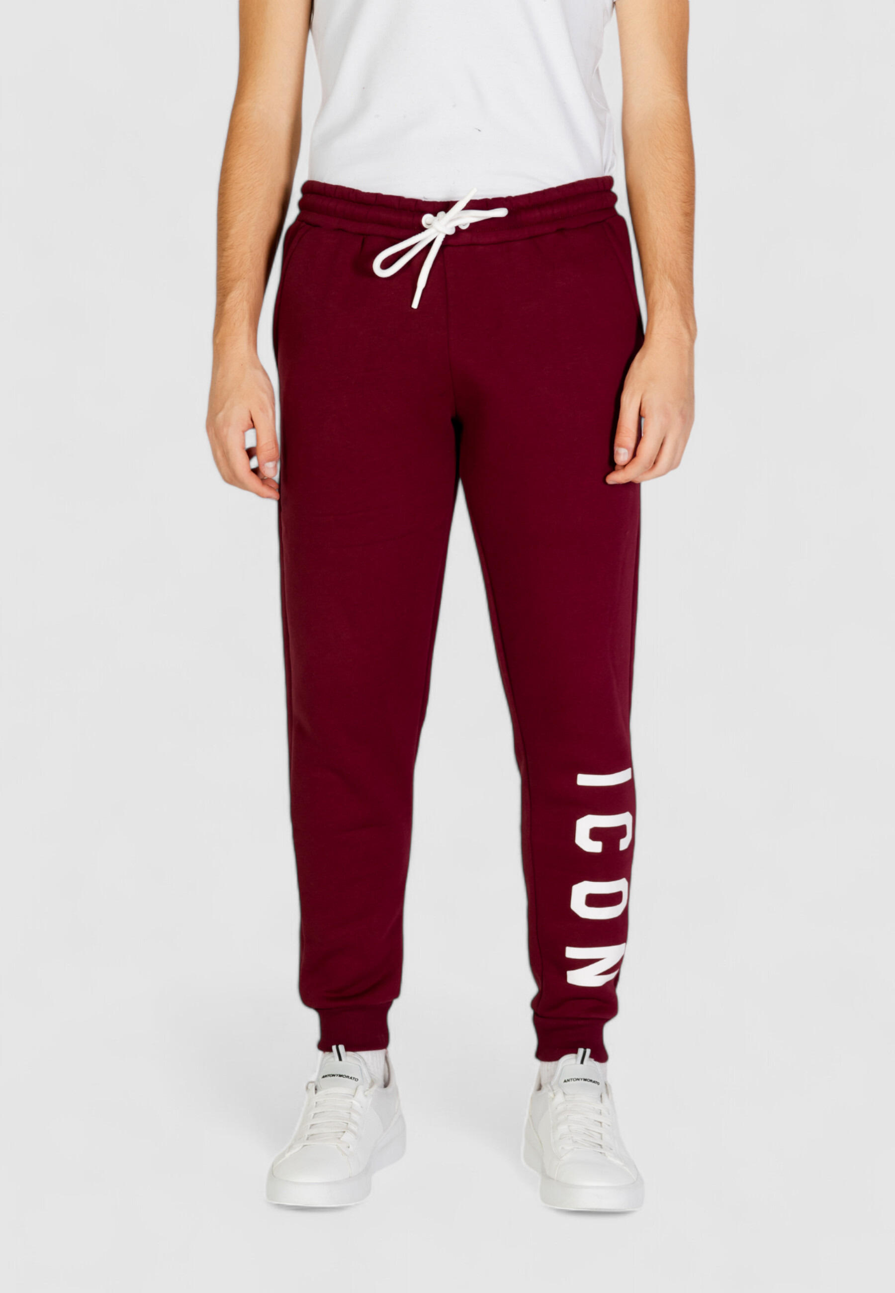 Pantaloni Uomo IU9024P Bordeaux 3/4