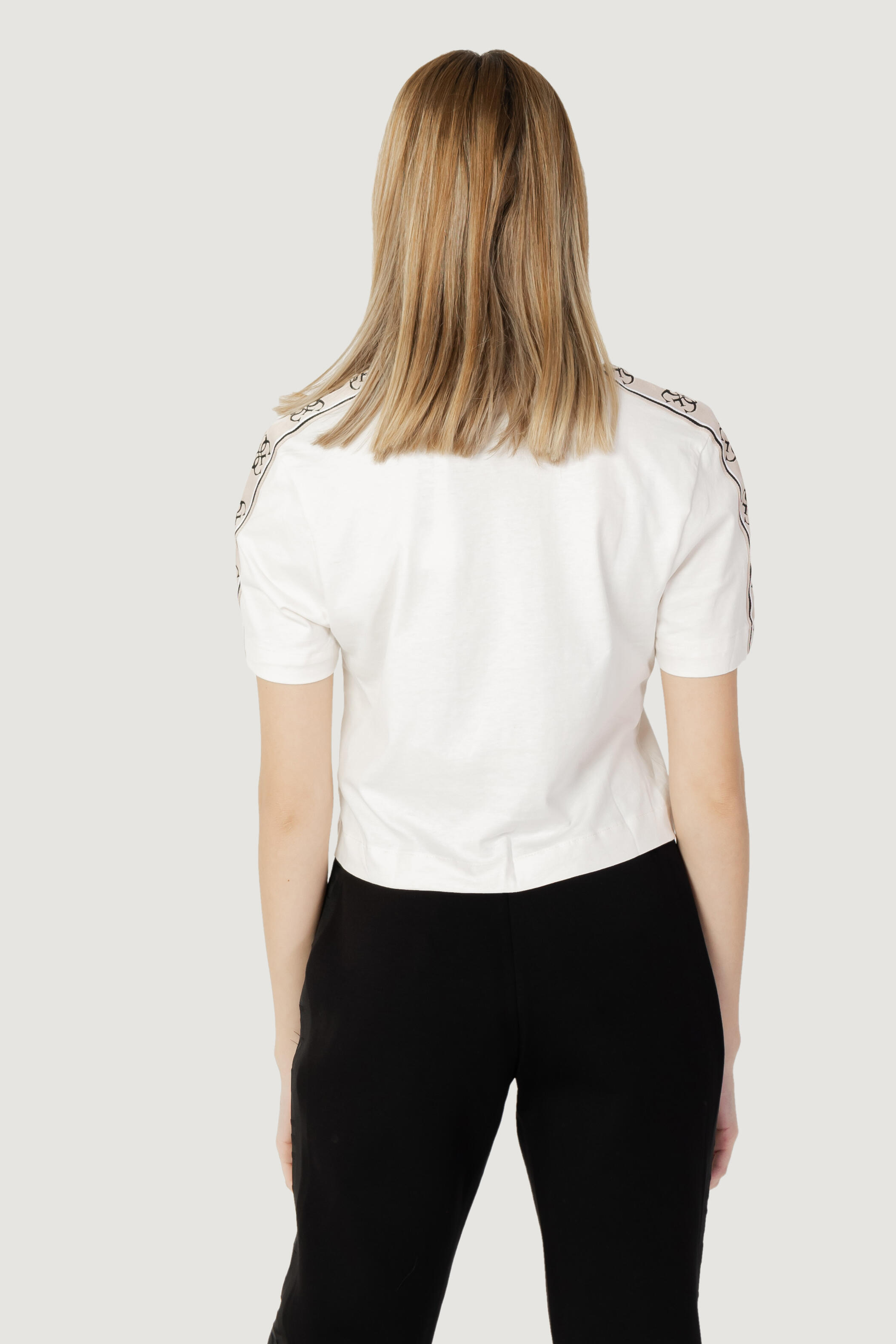 t-shirt crop top BRITNEY CROP TEE FEMME BLANC 4/5