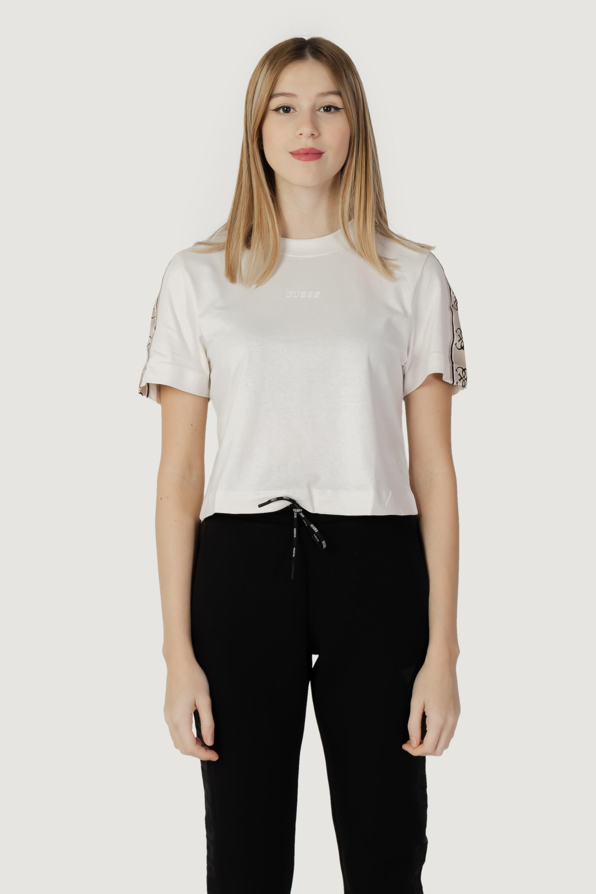 t-shirt crop top BRITNEY CROP TEE FEMME BLANC 5/5