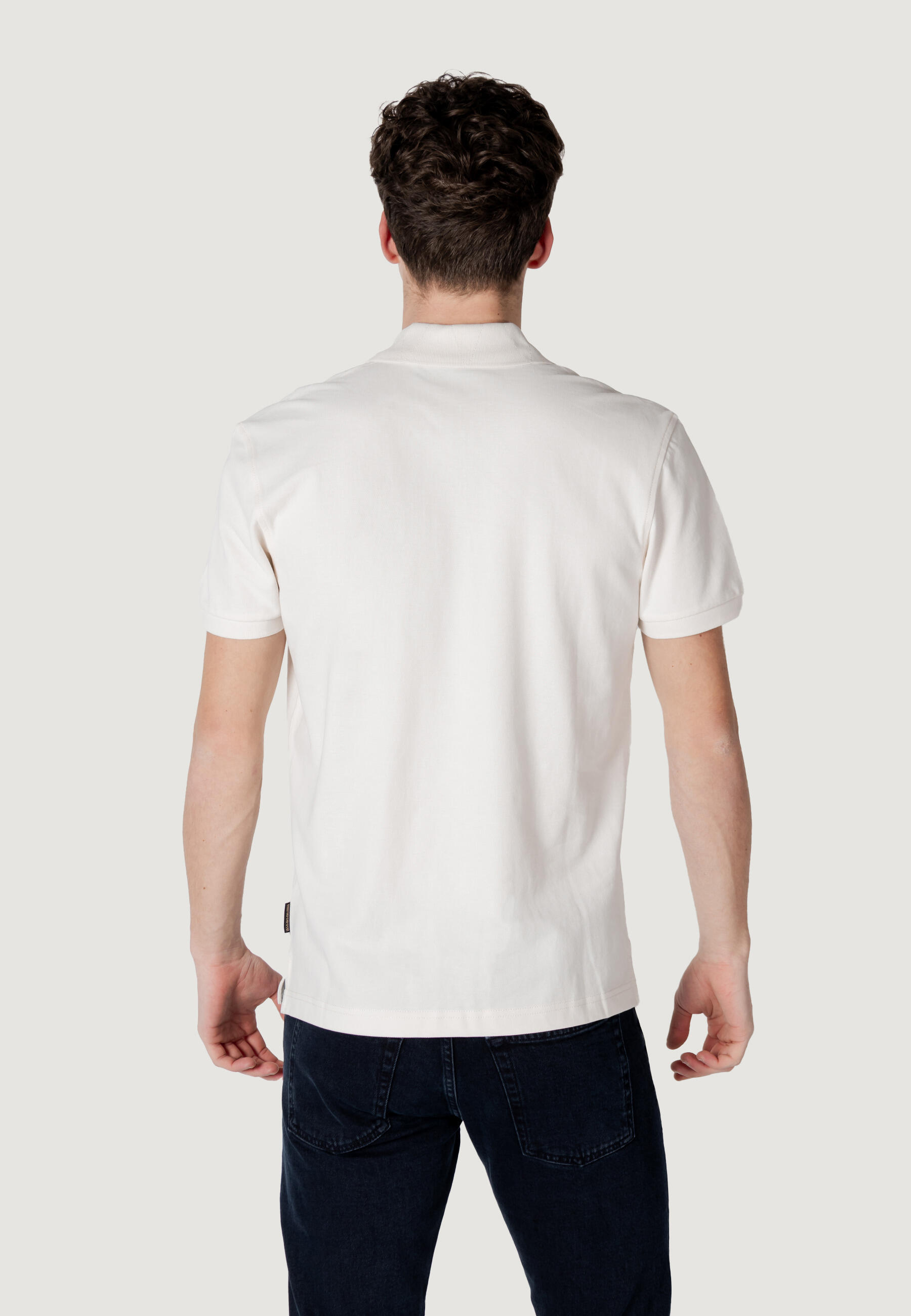 Polo maniche corte Uomo E-CLANIS SS Panna 4/4