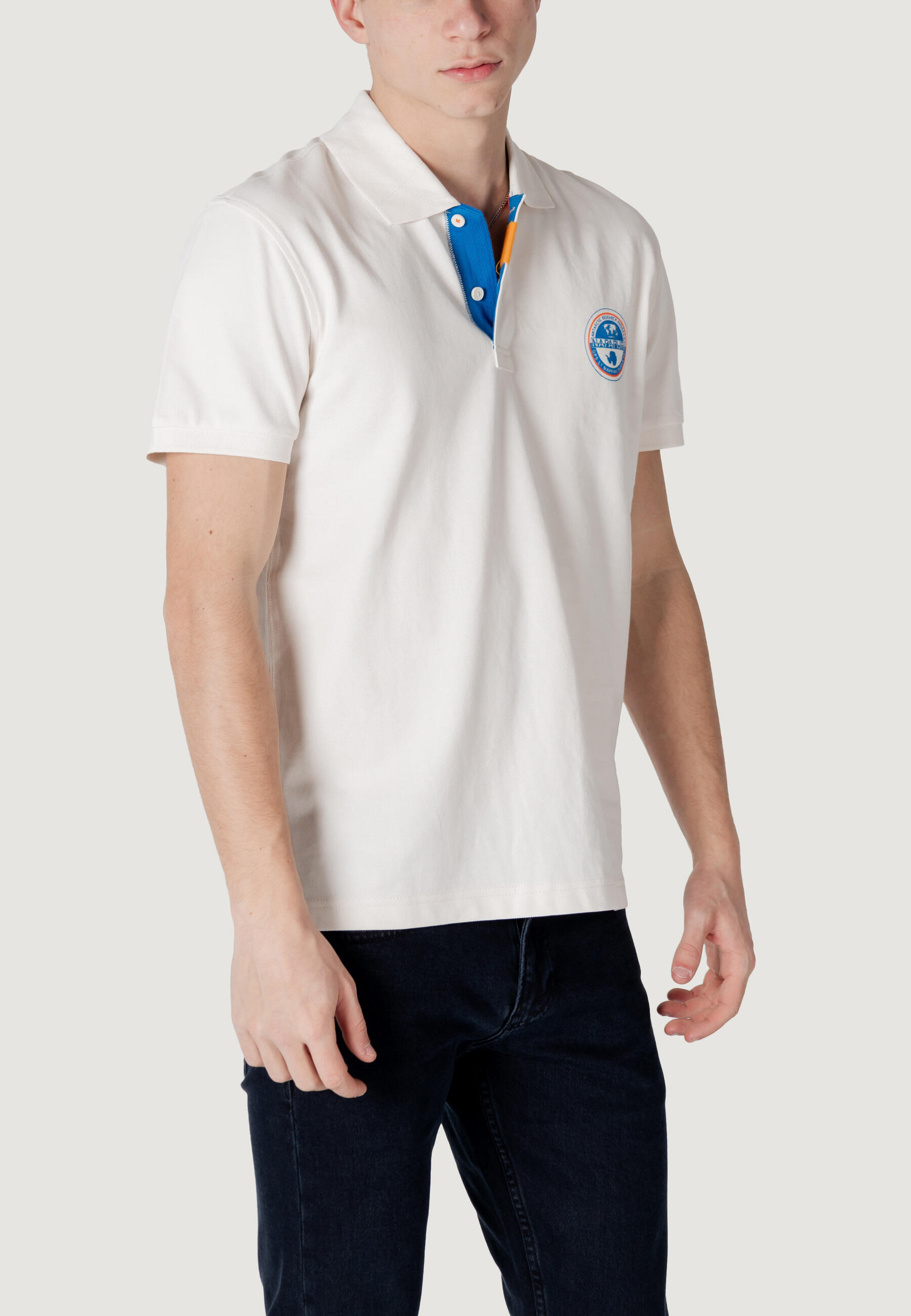 Polo maniche corte Uomo E-CLANIS SS Panna 3/4