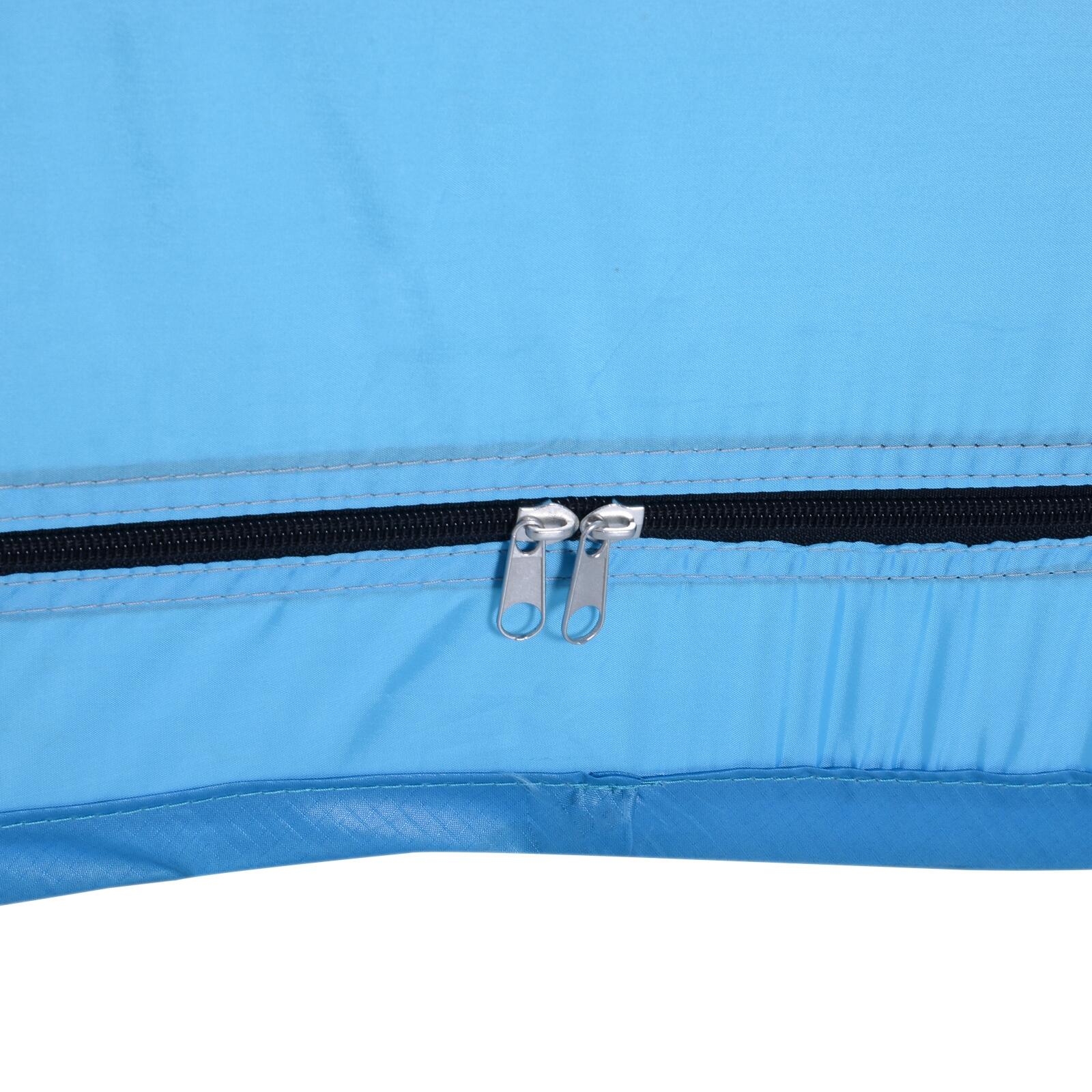 Tienda de Ducha Outsunny 100x100x185cm Azul 4/7