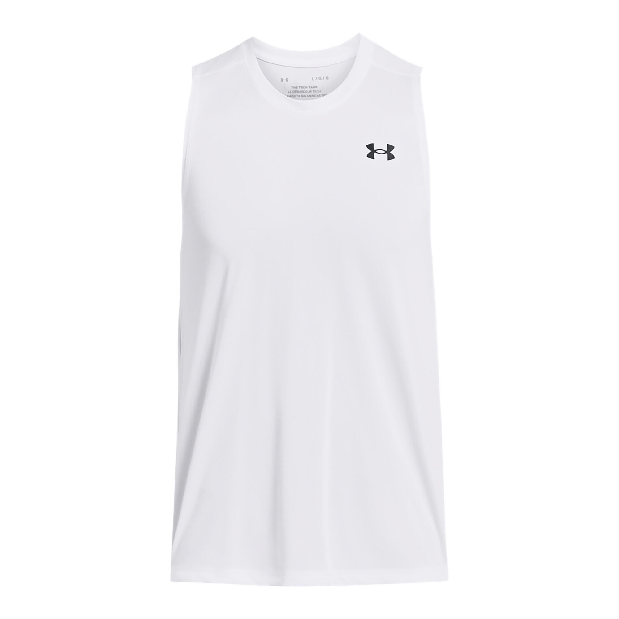 Under Armour Tech Tank Top White Men's 5/5