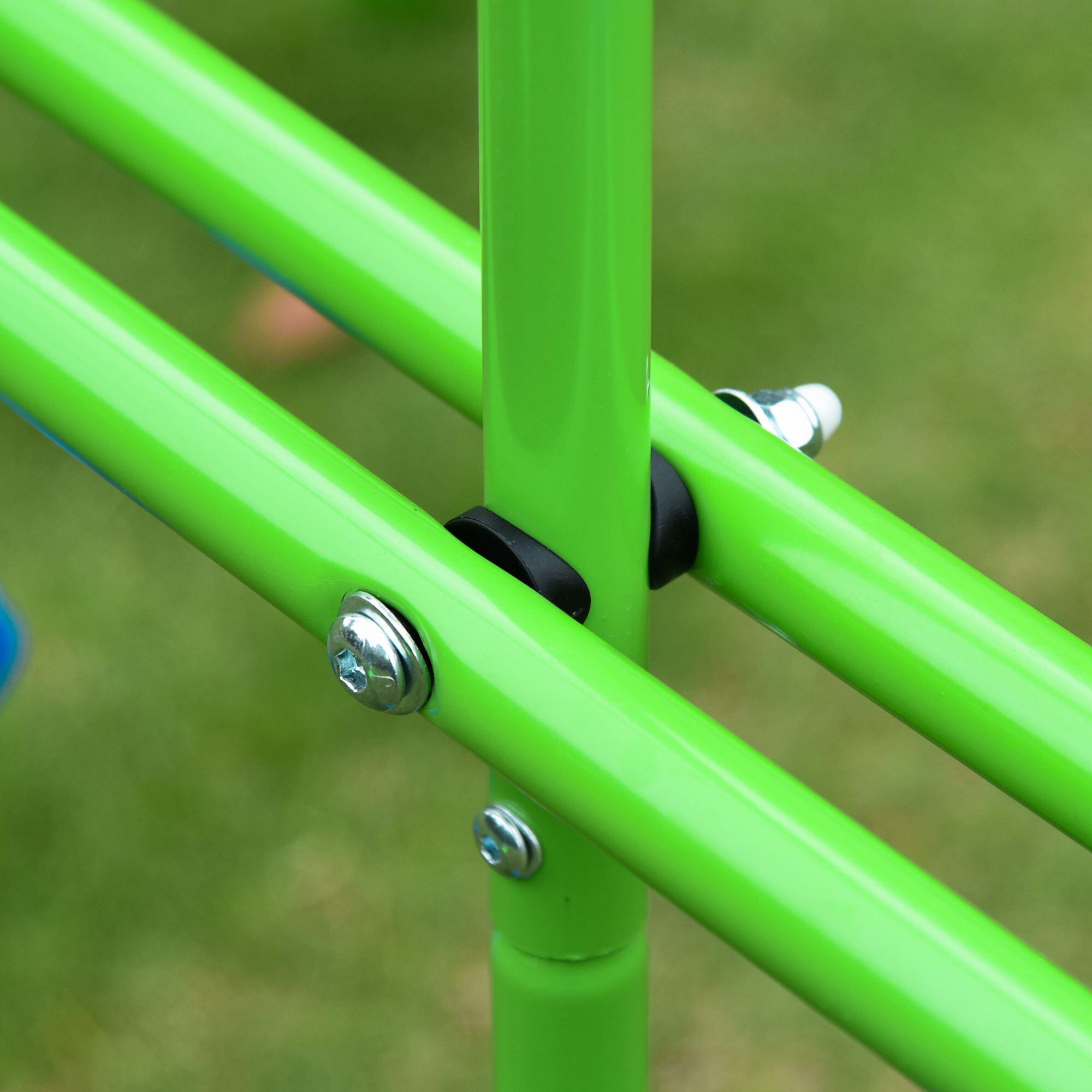 Conjunto de baloiço para crianças 280x140x178 cm verde Outsunny 4/7