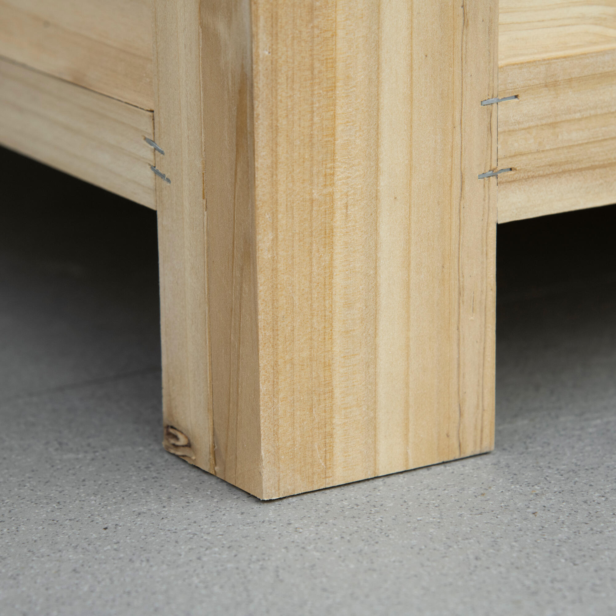 Baúl equitación Outsunny 110x50x50 cm Madera Natural 5/7