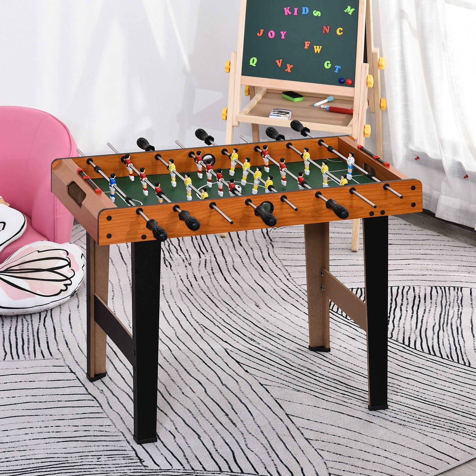 HOMCOM Futbolín para niños de madera 84,5x40x61,2 cm 2/7