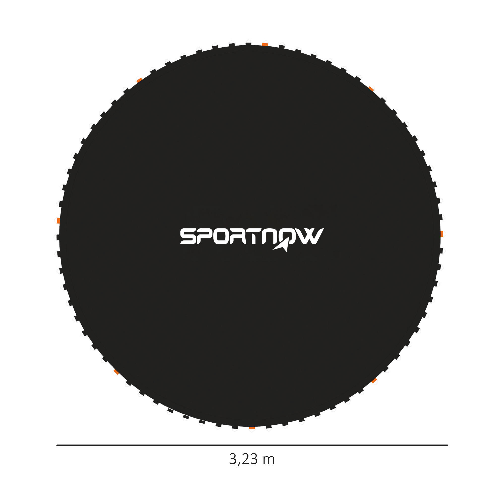 Tapete para Trampolín SPORTNOW 323x323 cm Negro 3/7