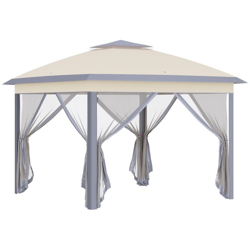 Carpa Evento Deportivo 330x330x288 cm Beige