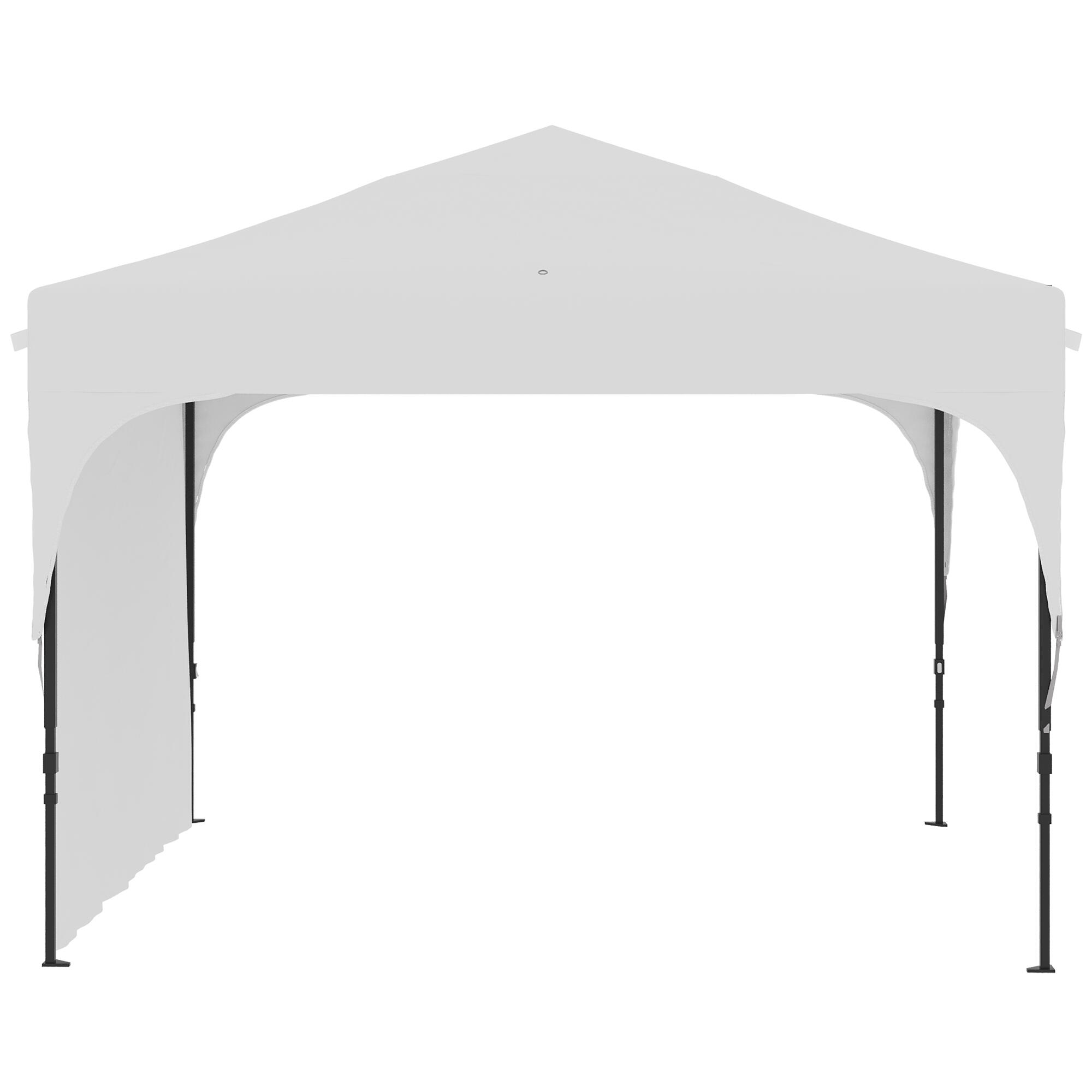 Tenda dobrável 300x300x265 cm branco Outsunny 4/7