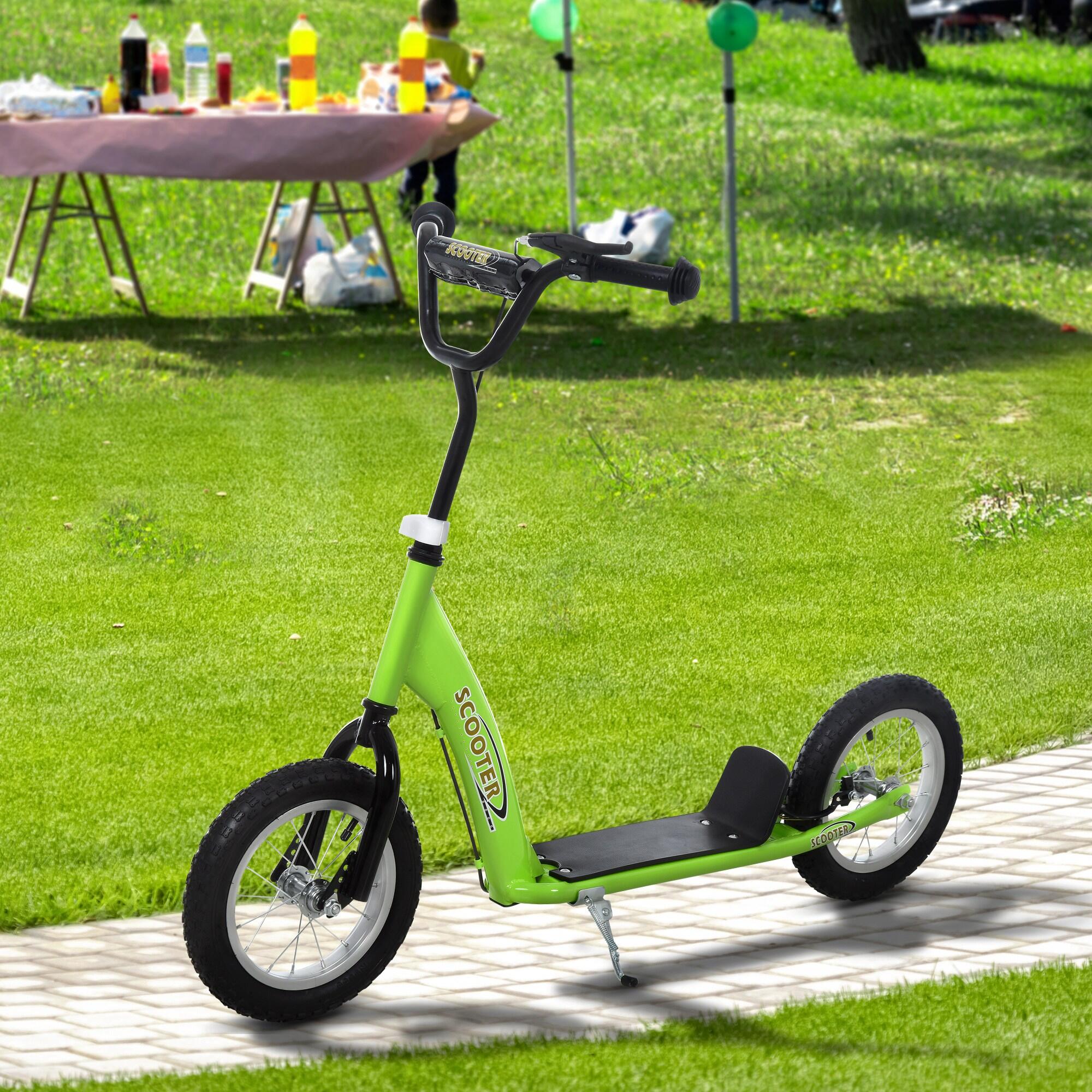 Trotinete 117cmx52cmx80-85cm verde e Preto HOMCOM 2/8