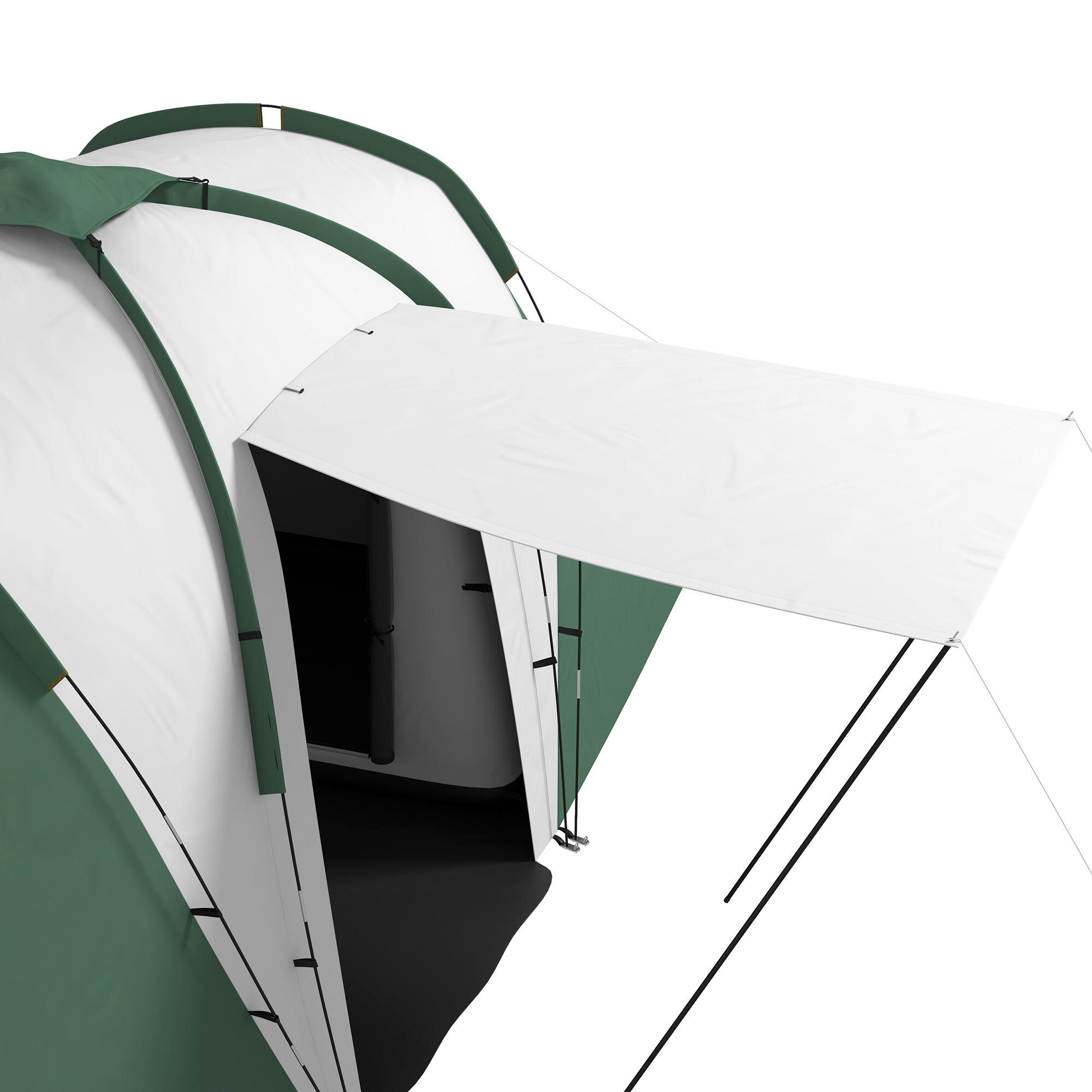 Tienda de Campaña Outsunny 555x225x190 cm Gris y Verde 4/8
