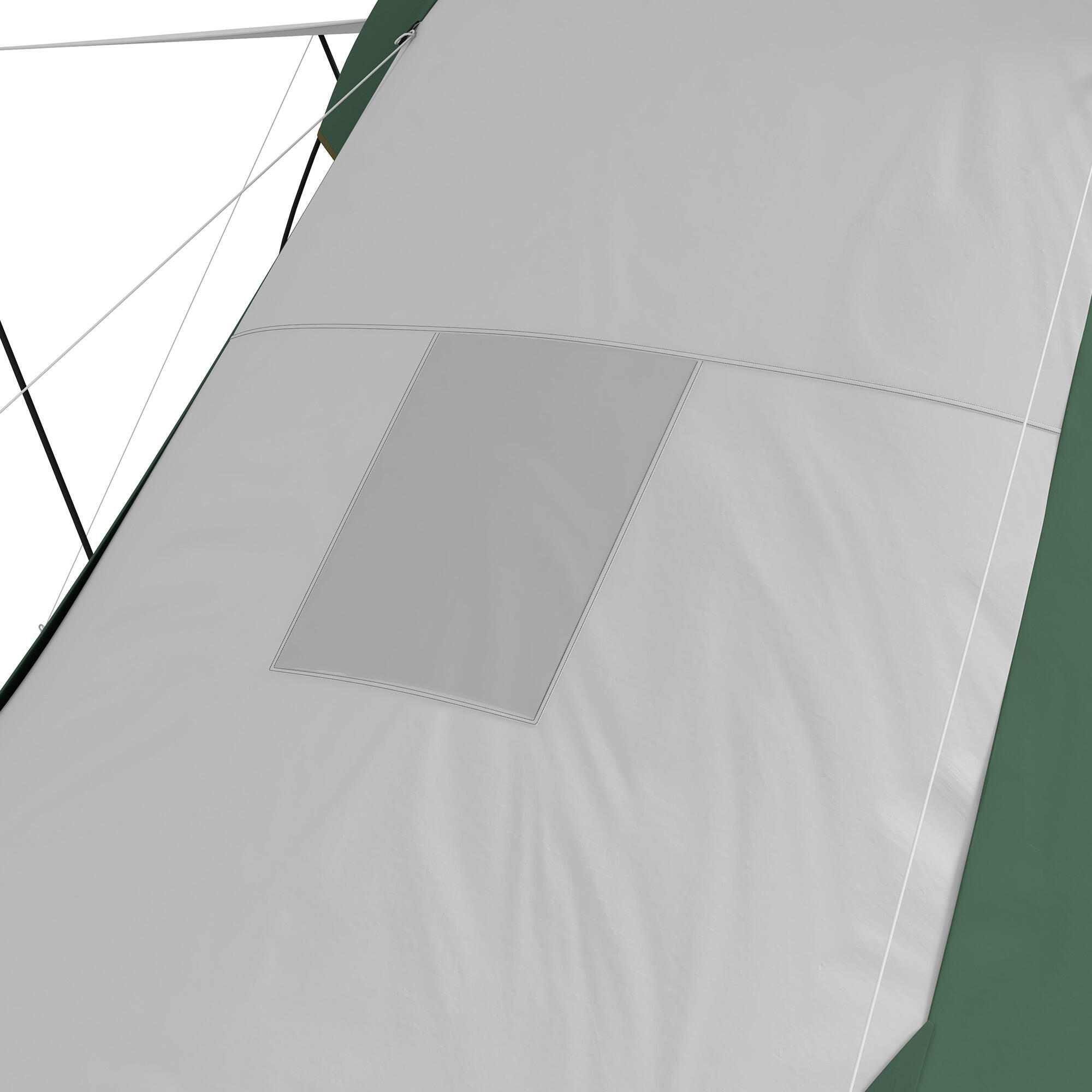 Tienda de Campaña Outsunny 555x225x190 cm Gris y Verde 5/8