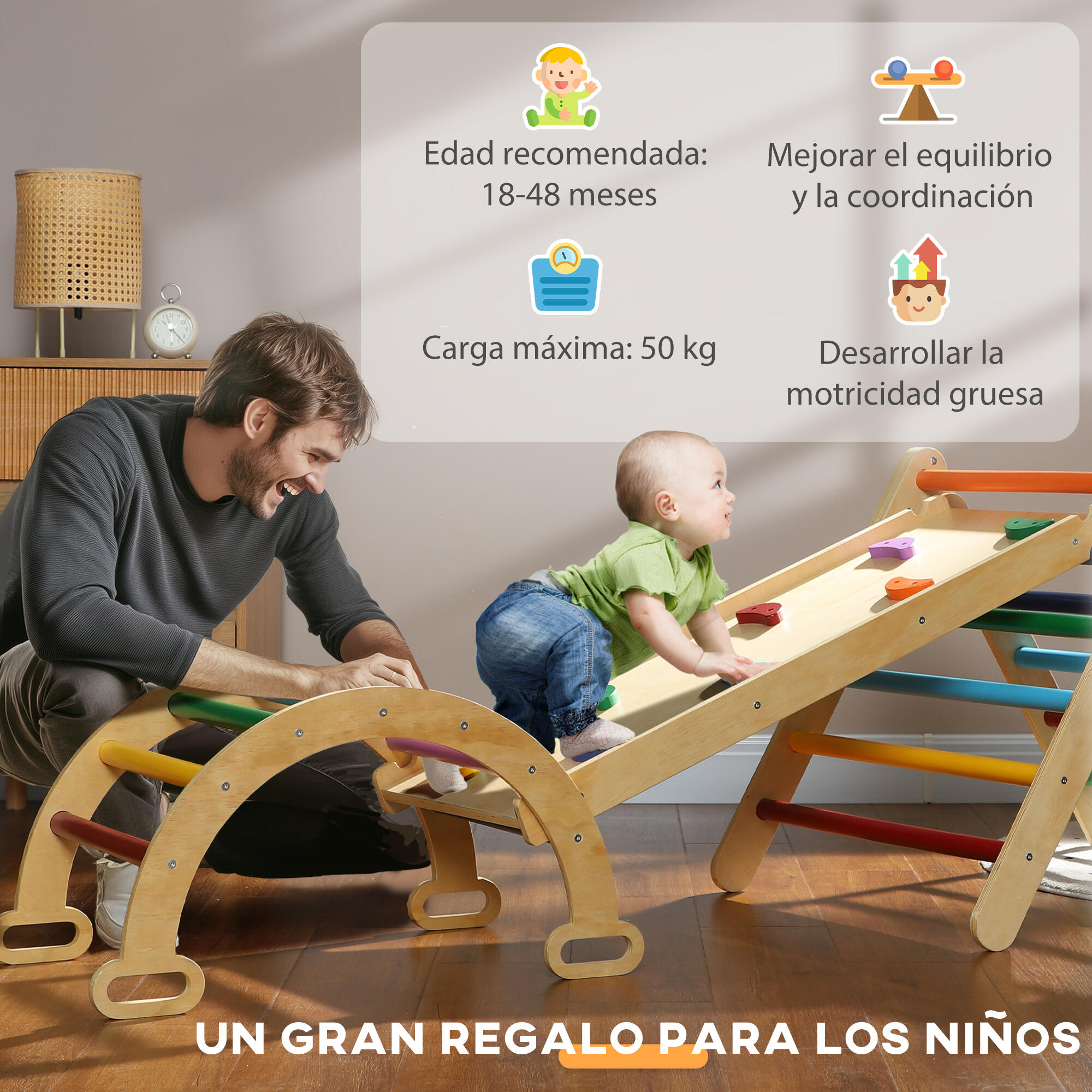 Jogo de aprendizagem 178x64,5x63 cm multicor AIYAPLAY 6/7