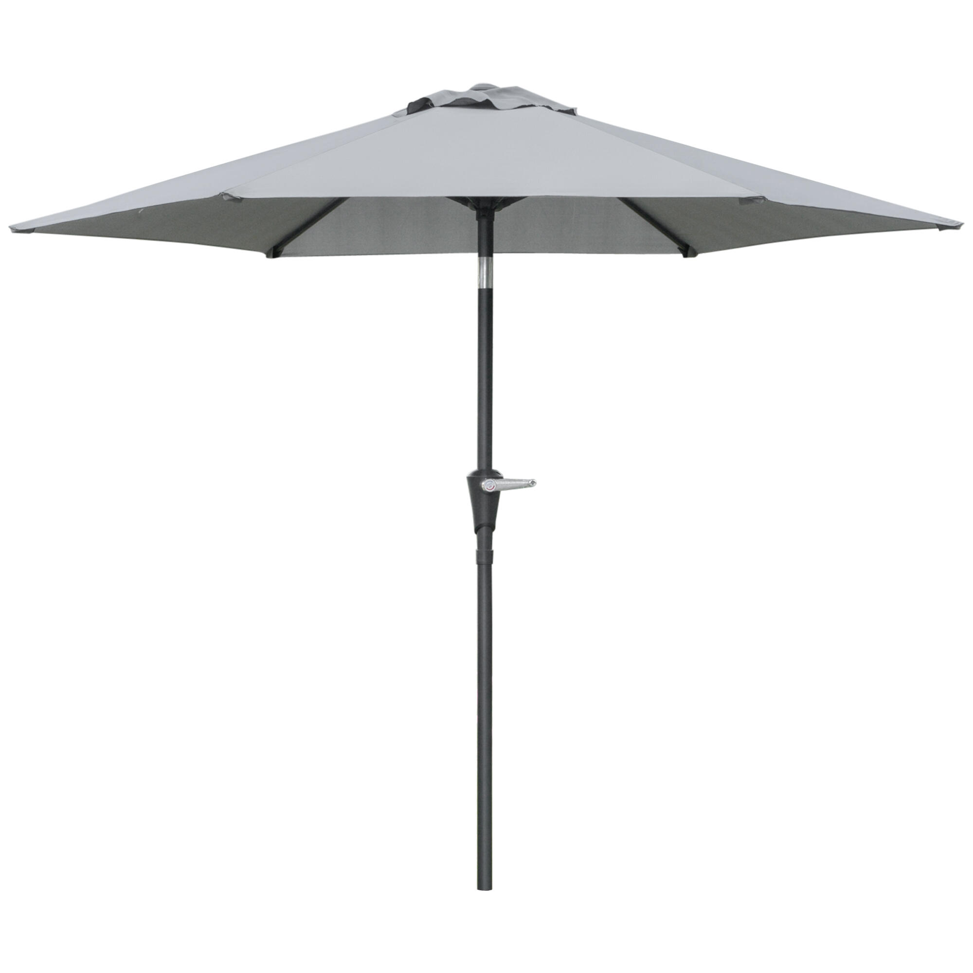 Chapéu de sol ø230x216 cm cinzento Outsunny 5/7