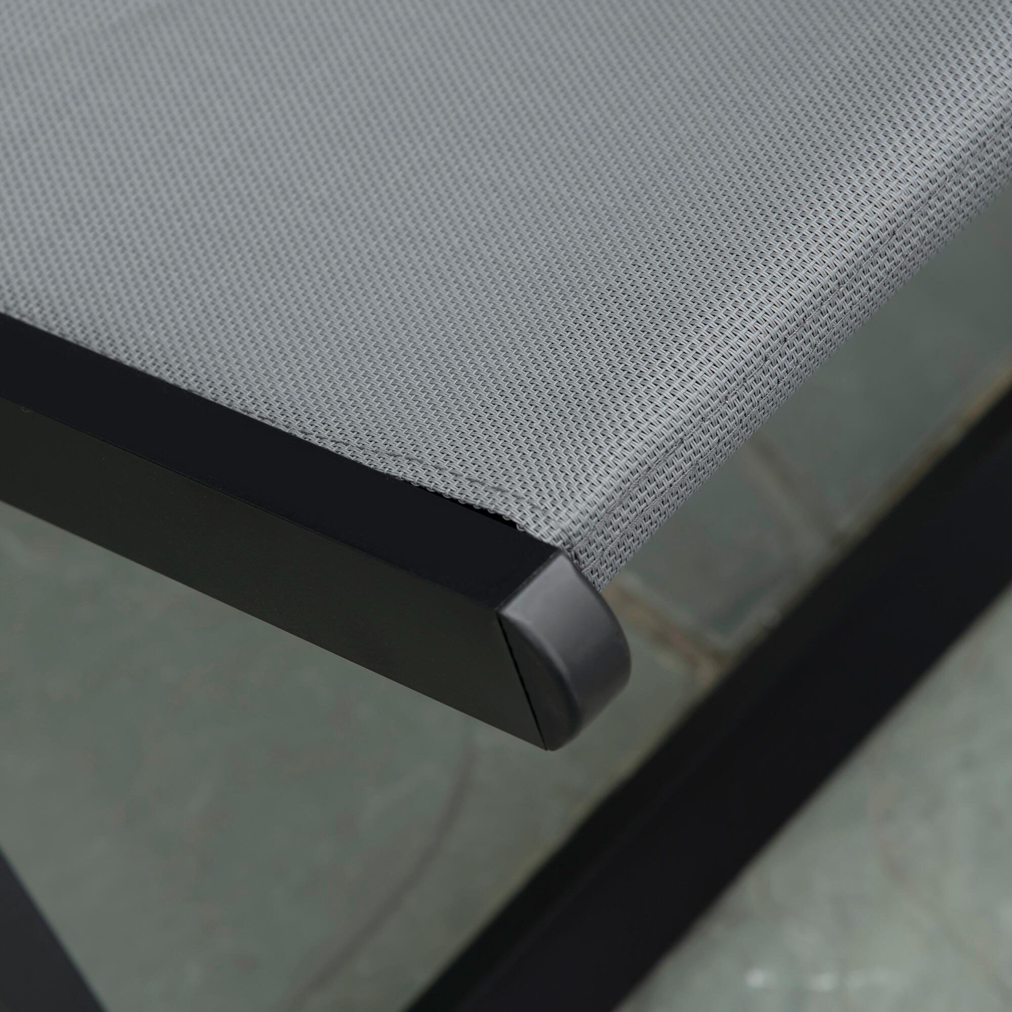 2 Tumbonas Plegables Outsunny 58x96.5x91.5 cm Gris Oscuro 5/7