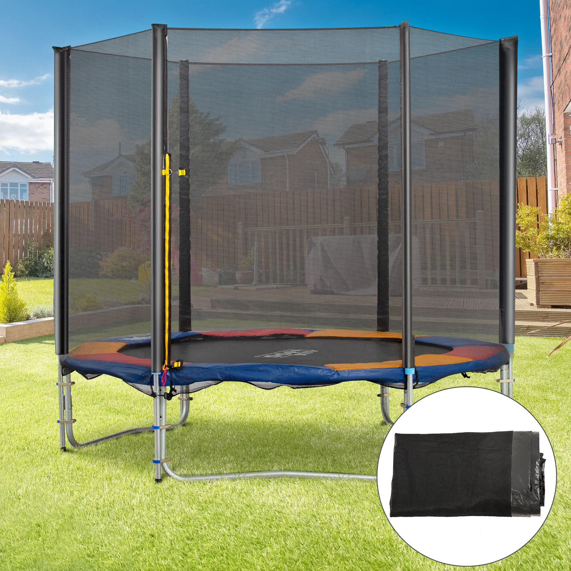 Red de Seguridad para Cama Elástica HOMCOM Ø305x180 cm Negro 2/7