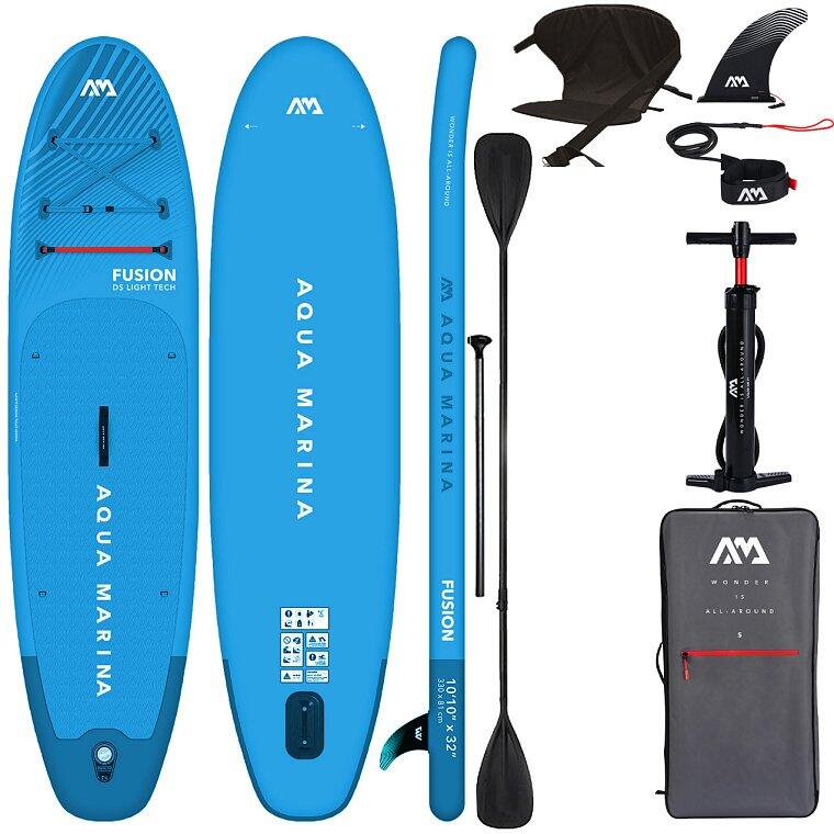 Deska SUP Aqua Marina Fusion Blue 10'10" + zestaw kajakowy