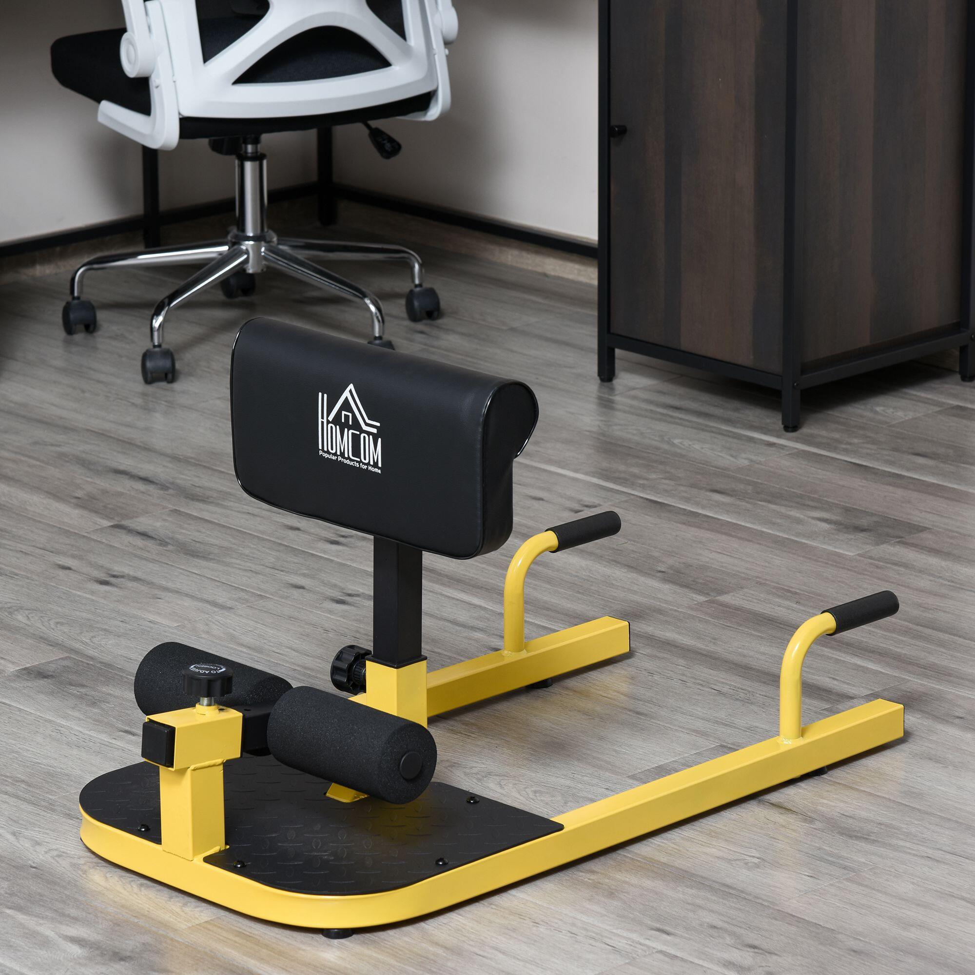 MÁQUINA DE EXERCÍCIOS MULTIFUNCIONAL  HOMCOM 50x97x56.5 cm Amarelo 2/7