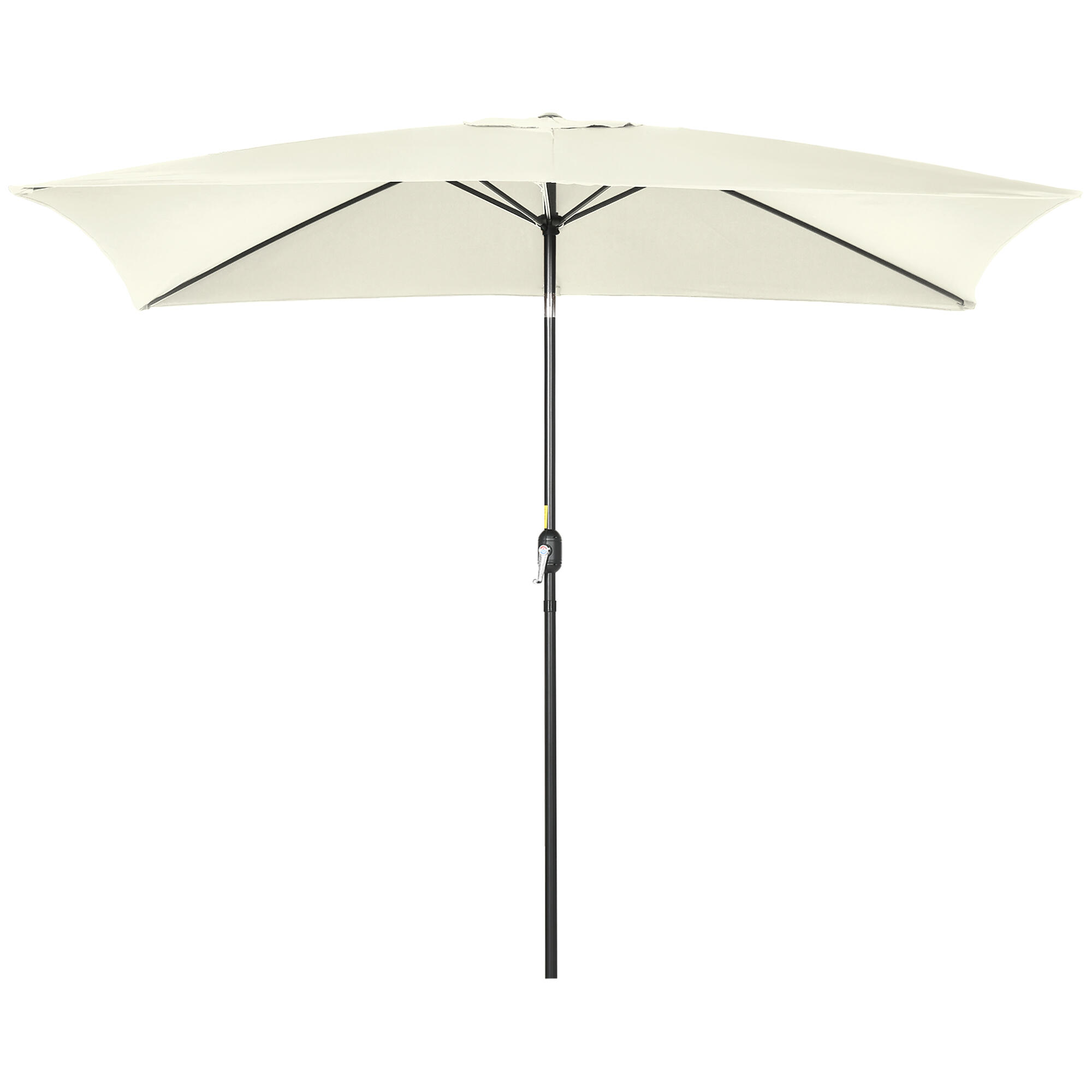 Sombrilla Outsunny 195x295x253 cm Crema 4/7