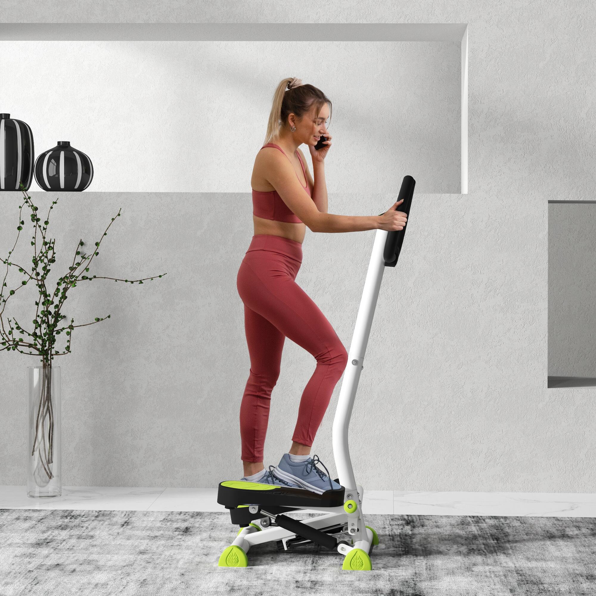Máquina de Step HOMCOM 55x44x108 cm Blanco 4/7