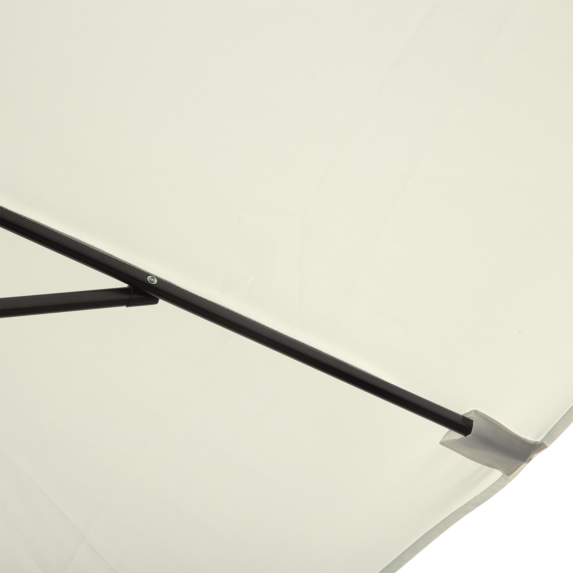 Sombrilla Outsunny 195x295x253 cm Crema 5/7