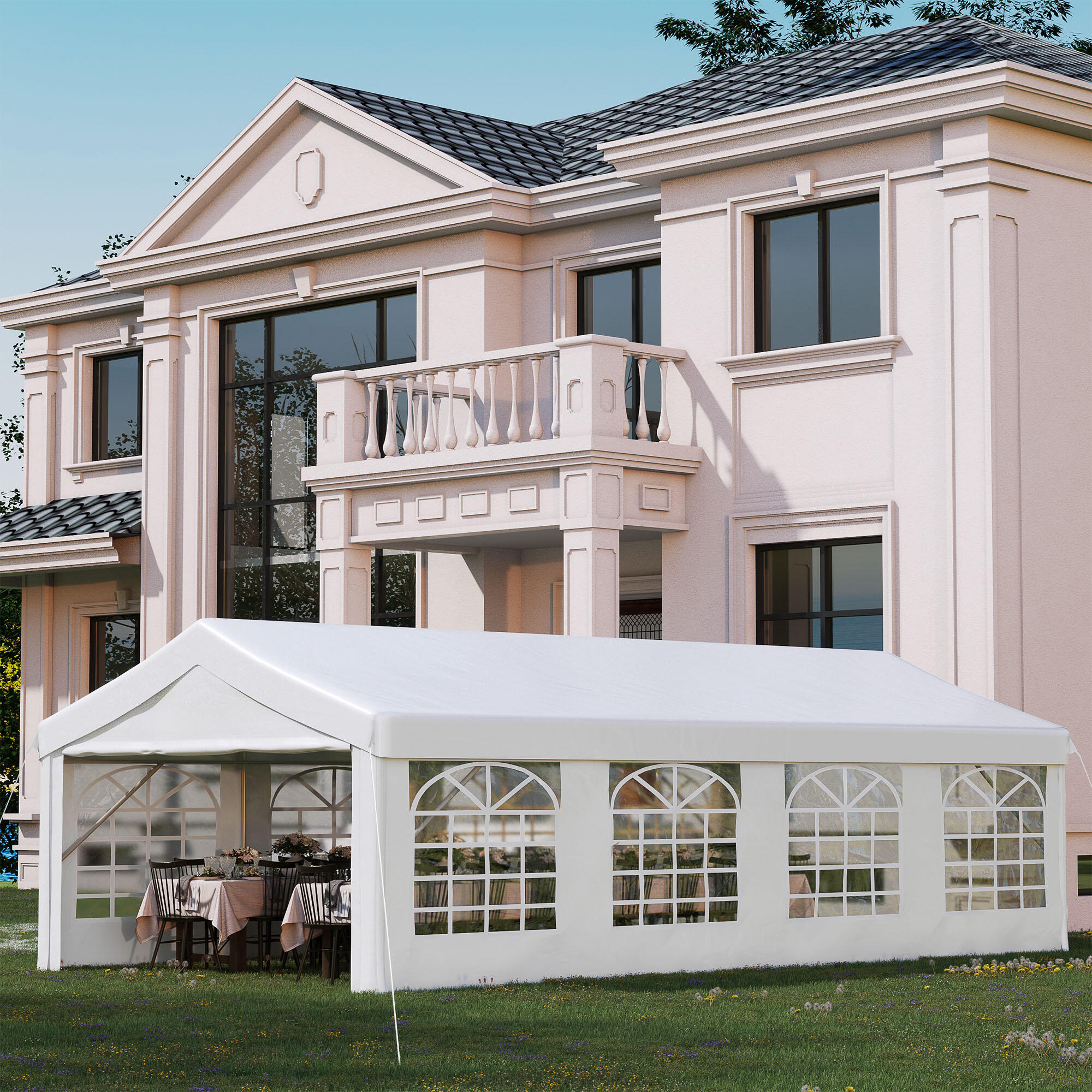 Carpa Evento Deportivo 800x400x280 cm BLANCO 2/7