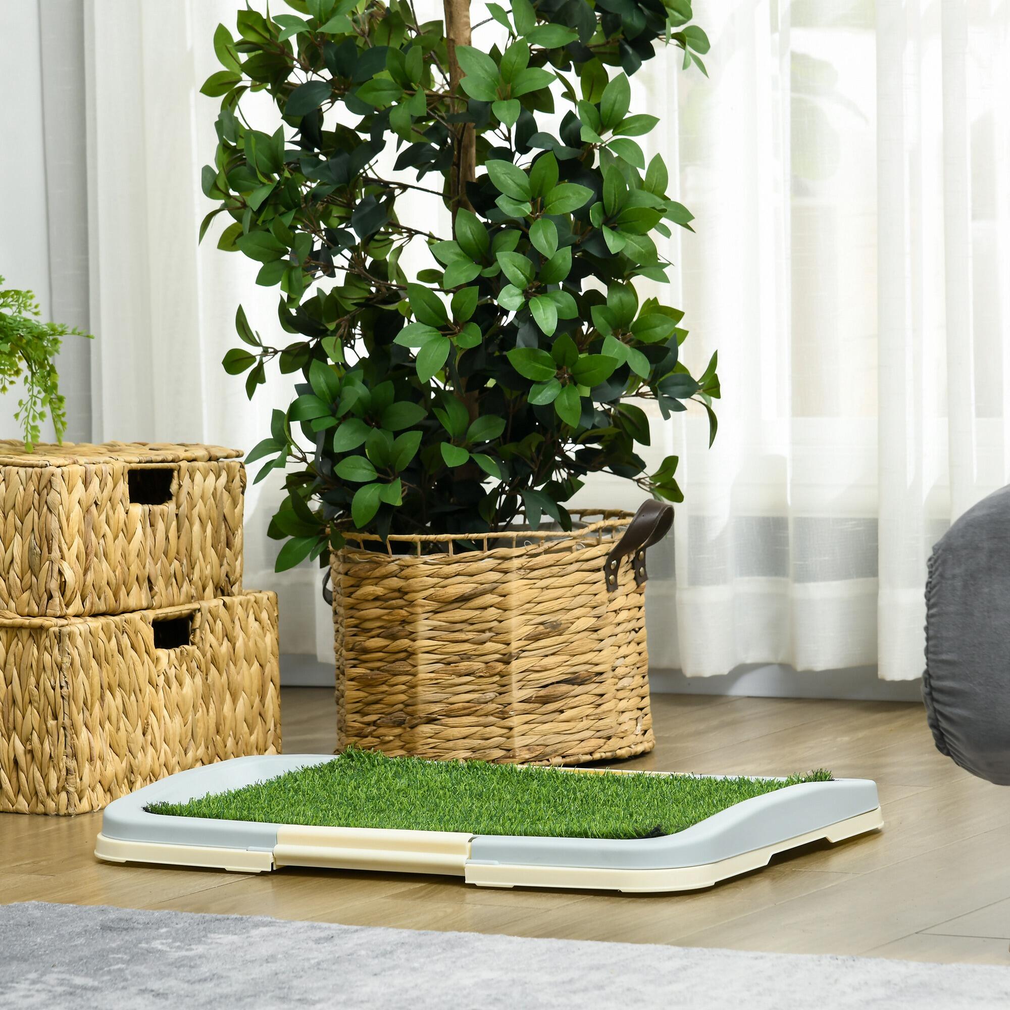 Inodoro para Perros PawHut 63x48.5x6 cm Multicolor 5/7