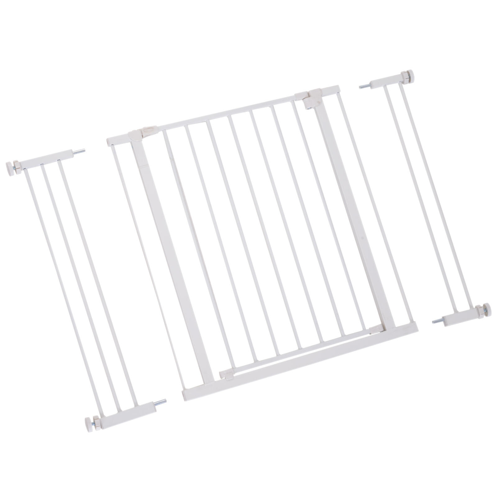 Barrera de Seguridad para Perros PawHut 107x76 cm Blanco 7/8