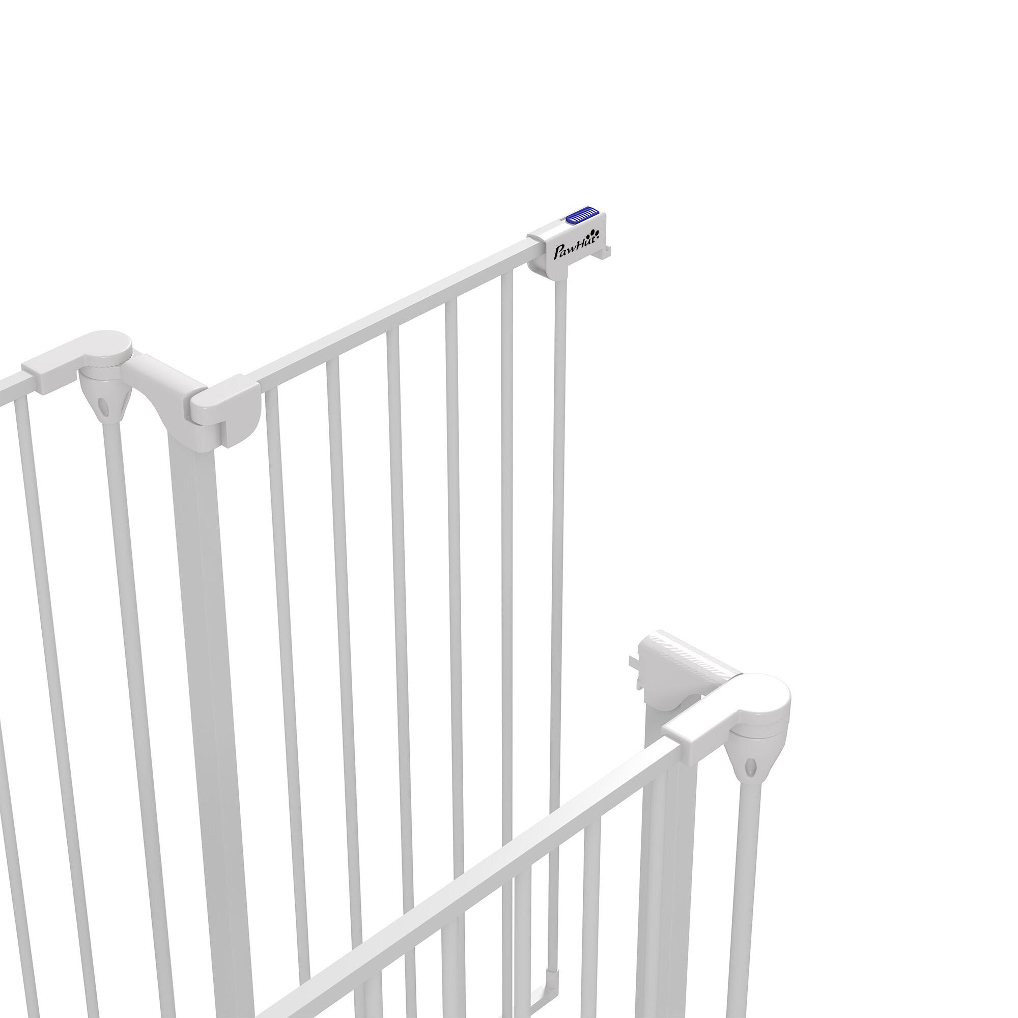 Barrera para Perros PawHut 206x90 cm Blanco 5/7