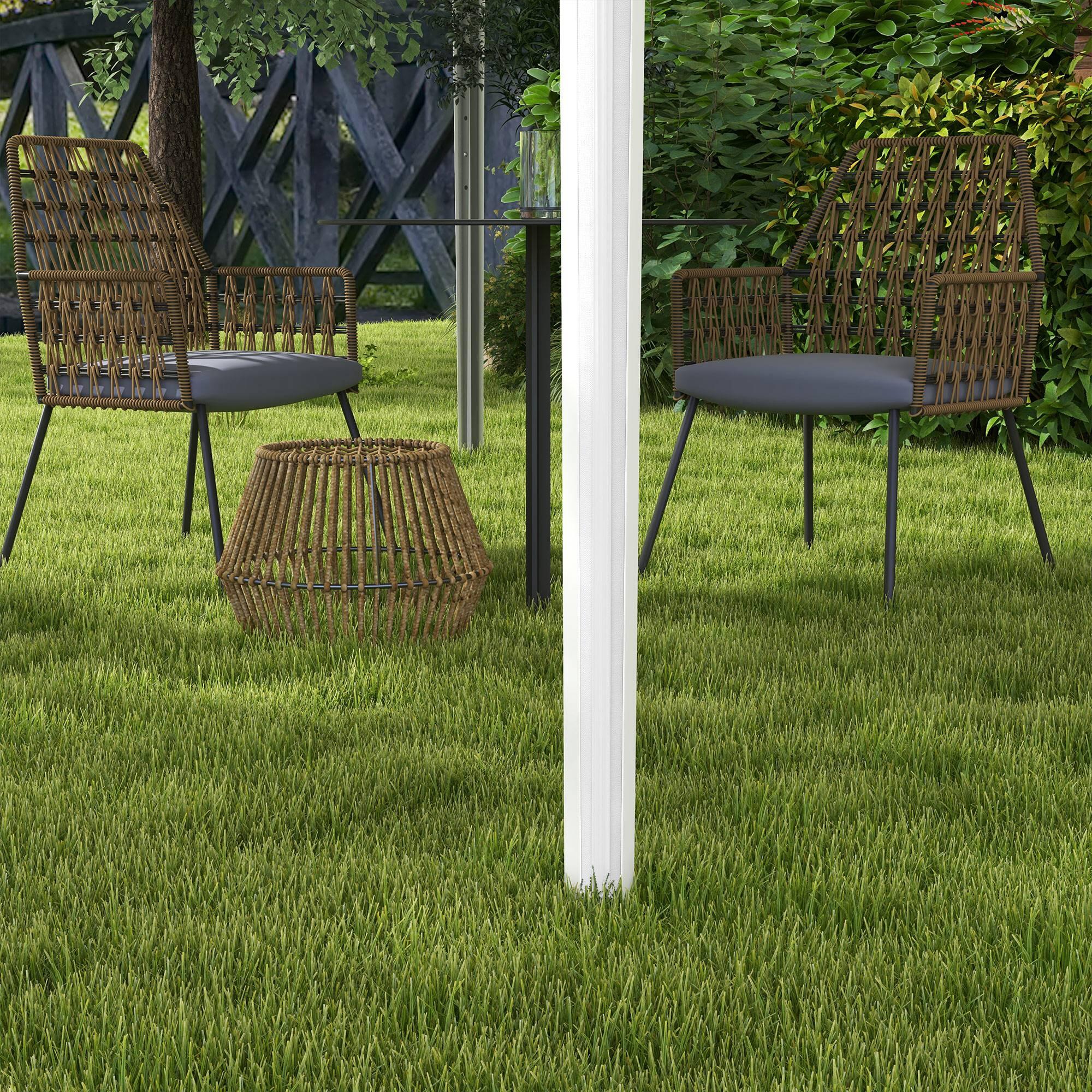 Tenda Dobrável Outsunny 3x3 m Branco 5/7